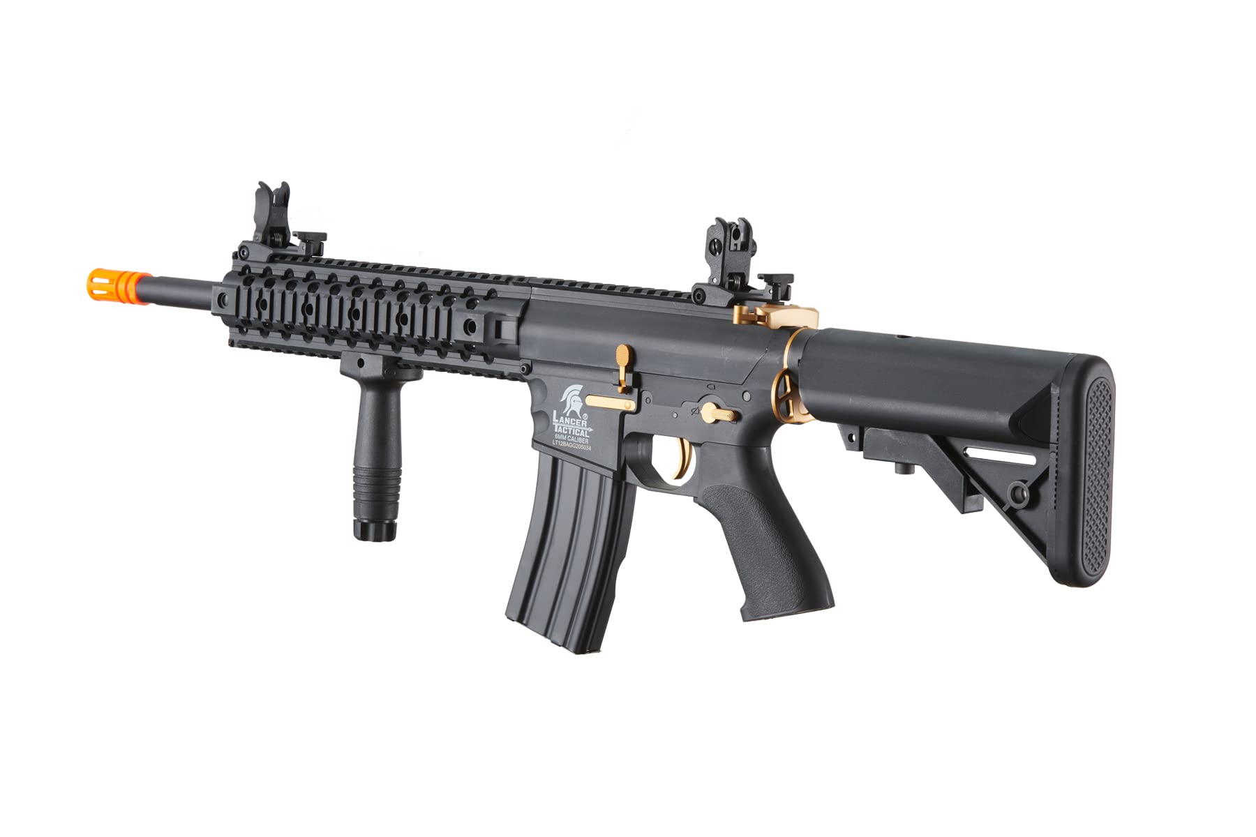 Lancer Tactical Gen 2 Evo Durable Polymer M4 Airsoft AEG Rifle with Grip, Battery, Charger & 1000 BBs - Perfect for Tactical Training, Outdoor Games, and Airsoft Battles