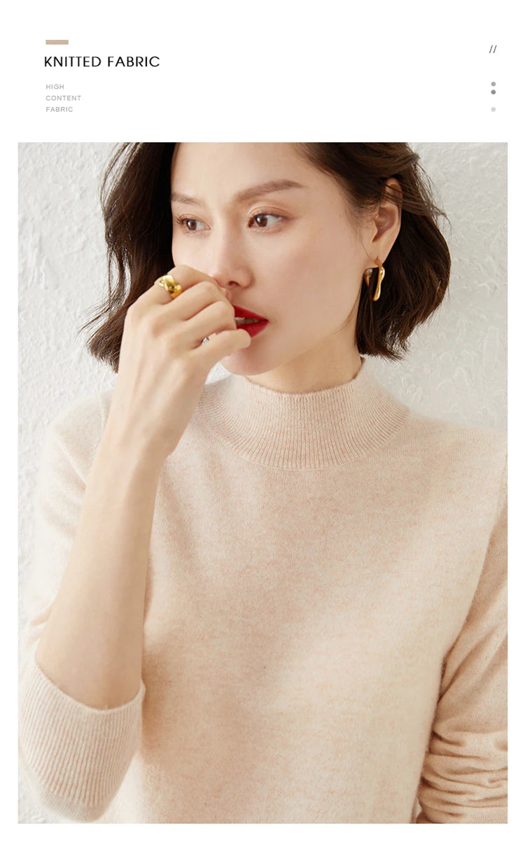 Warm Long Sleeve Pullover Sweater for Women - Cozy Knitwear for Fall & Winter - Perfect for Casual Outfits and Layering