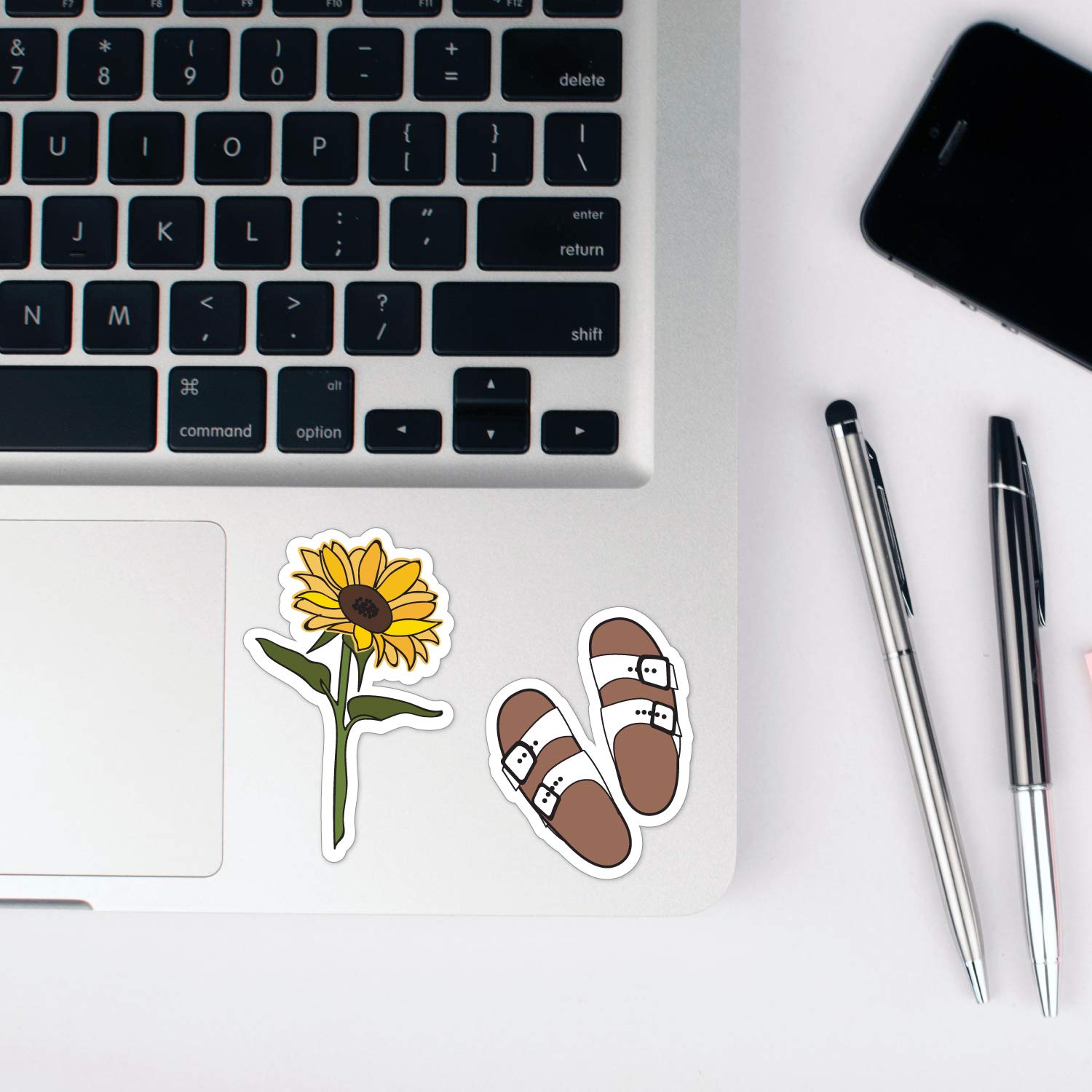 Let's Go Everywhere Cute VSCO Girl Stickers - 11 Pack Waterproof Vinyl Decals for Water Bottles, Laptops, Phones & More | Perfect for School, Travel & DIY Projects