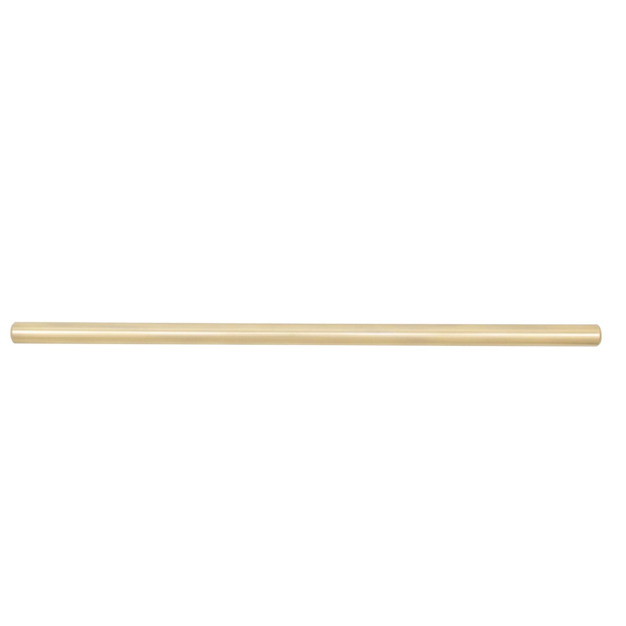 Stone Harbor Hardware Bar Cabinet Pull - 224mm Center to Center, 304mm Overall Length, Satin Brass Finish - Perfect for Kitchen Cabinets, Bathroom Vanities & Furniture Drawers