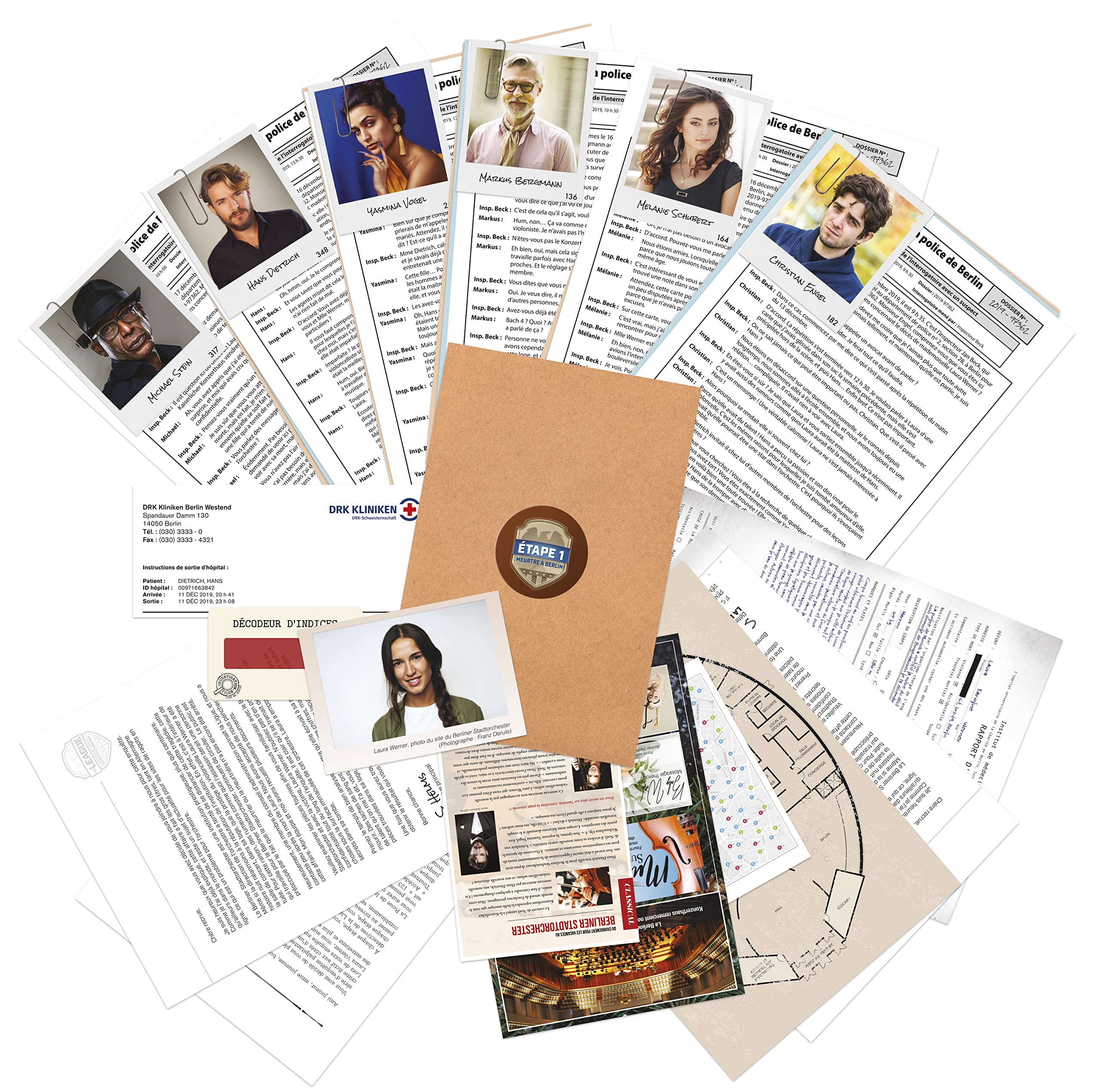 Goliath Investigation Files: Murder in Berlin - Cooperative Mystery Board Game for Teens & Adults - Escape Room Style Puzzle Solving - Ages 14+ | Perfect for Family Game Nights & Detective-Themed Parties