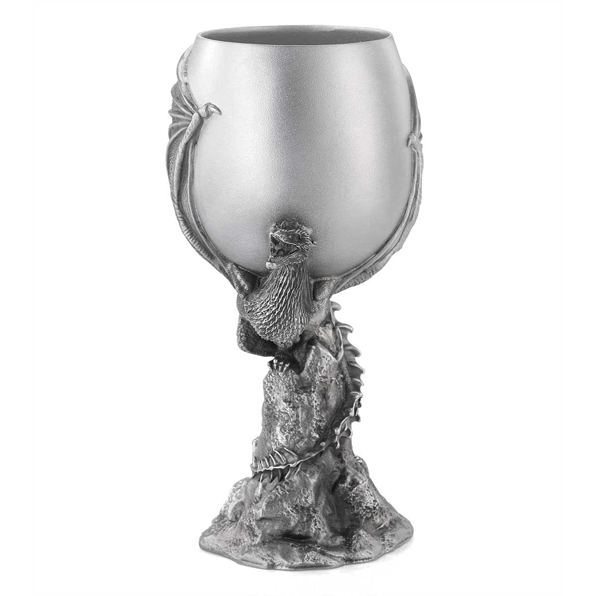Royal Selangor Handcrafted Game of Thrones Pewter Drogon Goblet - Premium Collectible Cup for Wine & Beer - Perfect for Fantasy Themed Parties, GOT Fan Gifts & Medieval Home Decor