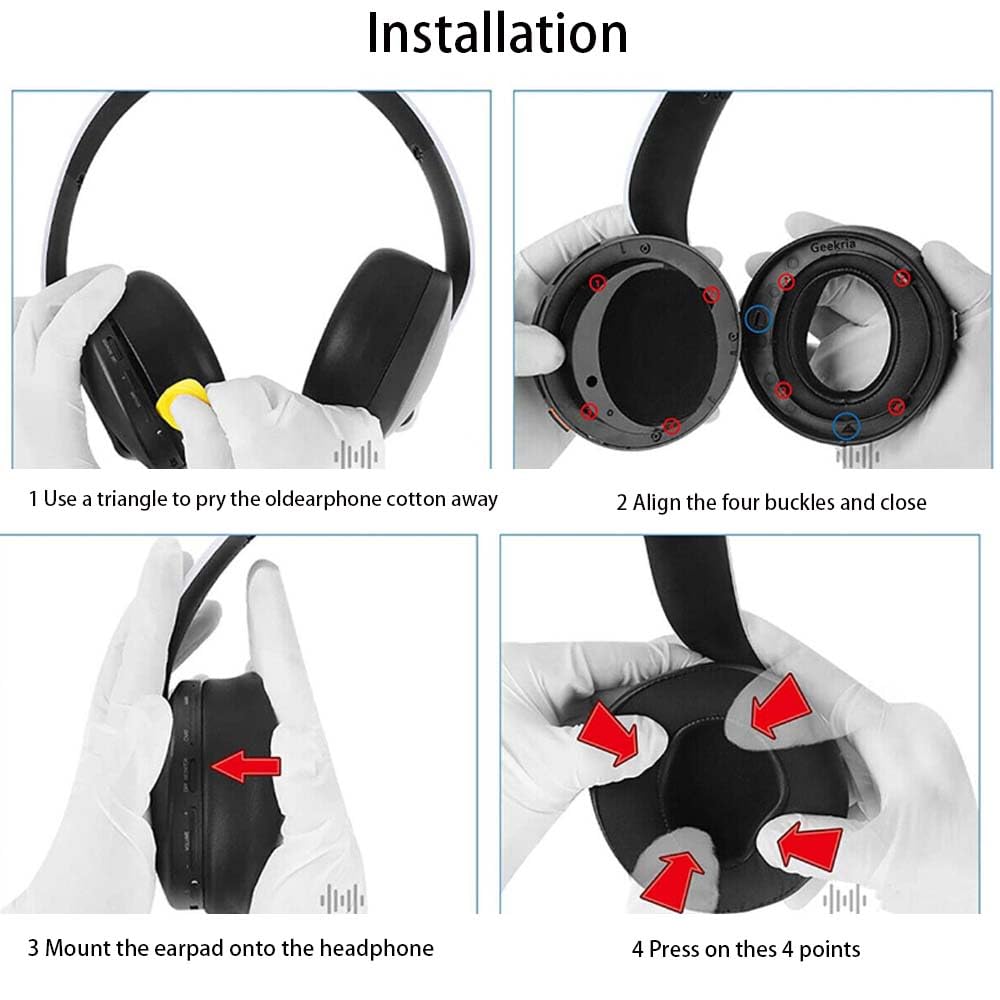 Sony PS5 Pulse 3D Wireless Headset Replacement Ear Pads - Noise Isolating Foam Cushions for Gaming Comfort