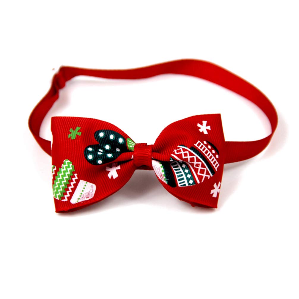 **8Pcs Cute Christmas Pet Dog Bow Ties - Adjustable Dog Collar Neckties for Small Medium Large Dogs - Holiday Party Costume Accessories (Mixed Colors) - Perfect for Christmas Photos, Pet Parties & Festive Celebrations**