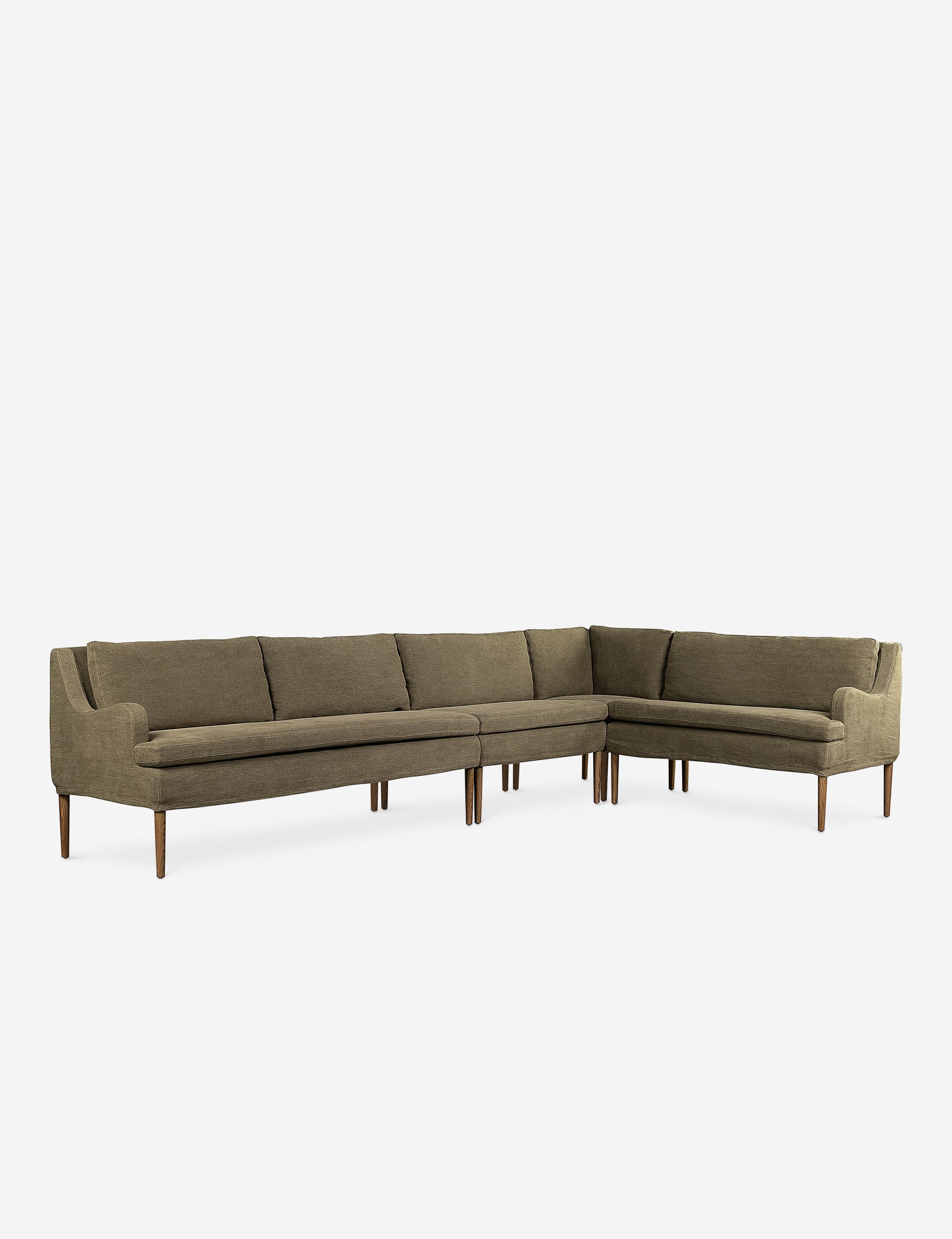 Aurelia Dining Banquette - Modern Upholstered Bench by Amber Lewis x Four Hands | Perfect for Kitchen Nooks, Dining Rooms & Breakfast Areas