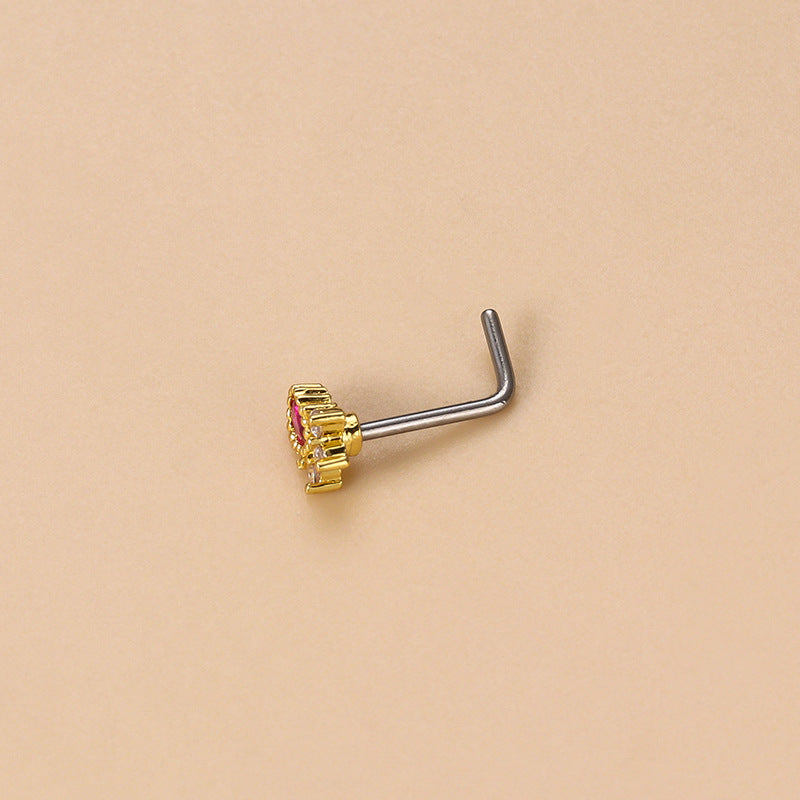 20G Surgical Steel Angel Wing Nose Ring & Nose Stud Piercing Jewelry - Hypoallergenic Body Jewelry for Cartilage, Septum or Nostril Piercing | Perfect for Everyday Wear, Parties and Special Occasions
