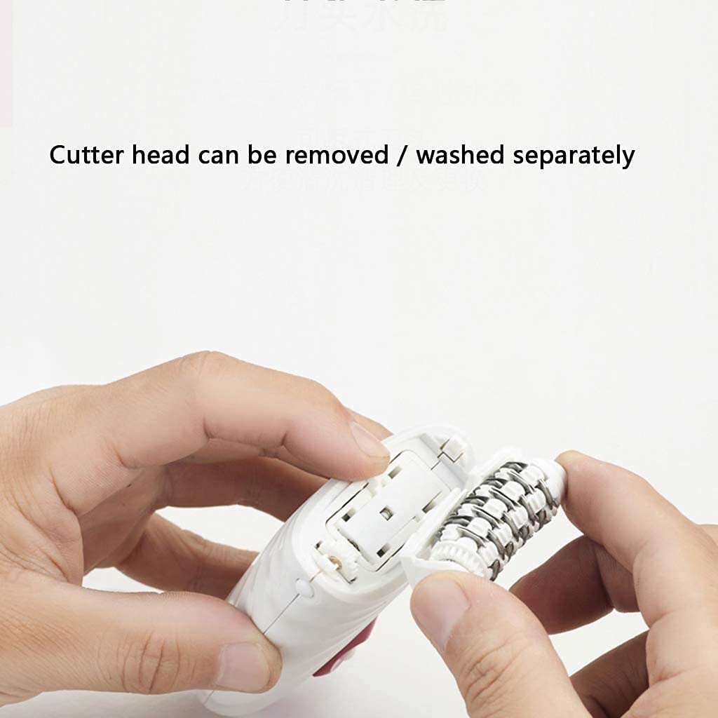 Rechargeable Electric Epilator for Women - Cordless Hair Removal Shaver for Body & Face, Low Noise & Safe Design | Perfect for Smooth Skin at Home or Travel