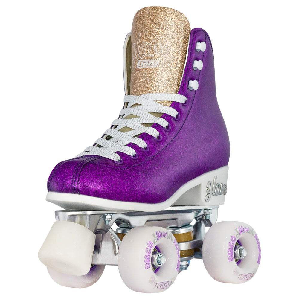 Crazy Disco Glam 21 Roller Skates for Women & Girls - Light Up Wheels, Adjustable Sizes - Perfect for Parties, Rinks & Outdoor Fun