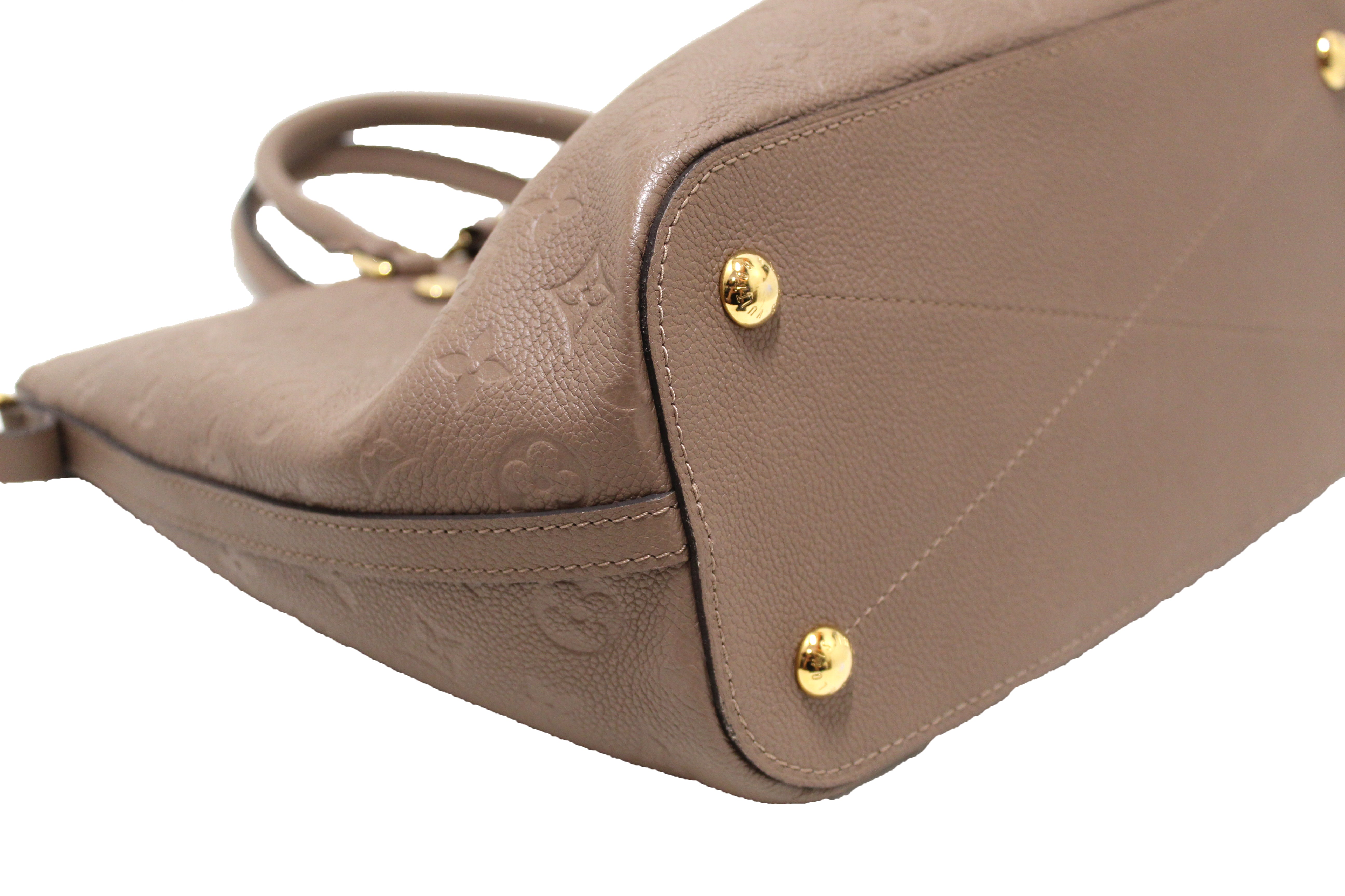 Authentic Louis Vuitton Monogram Empreinte Leather Mazarine MM Bag in Gray - Luxury Designer Handbag for Women, Perfect for Work, Travel & Everyday Use