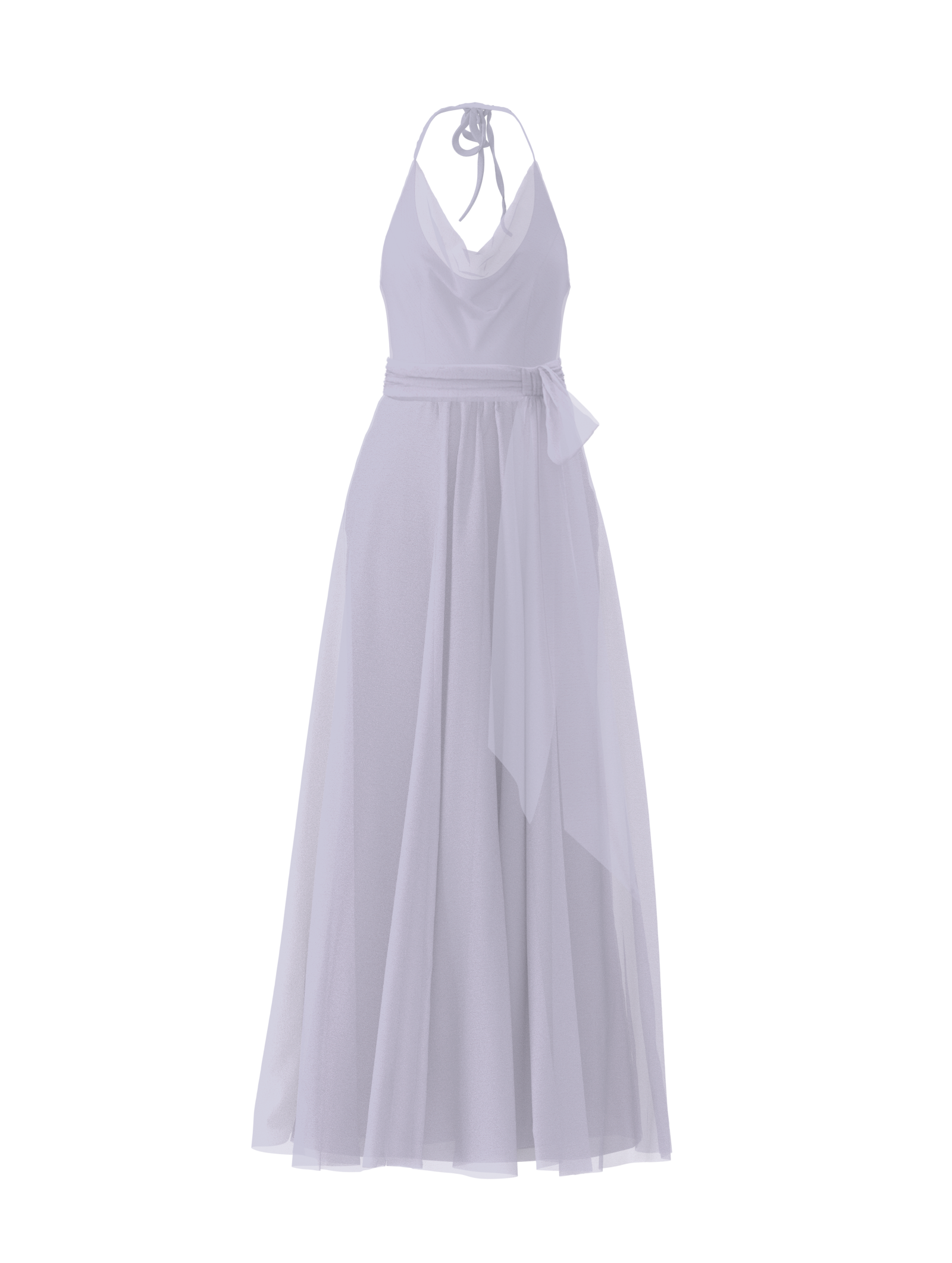 Lilac Women's Bodice (Daryn) & Skirt (Justine) Set with Sash Belt - Elegant Outfit for Wedding, Party & Special Occasions