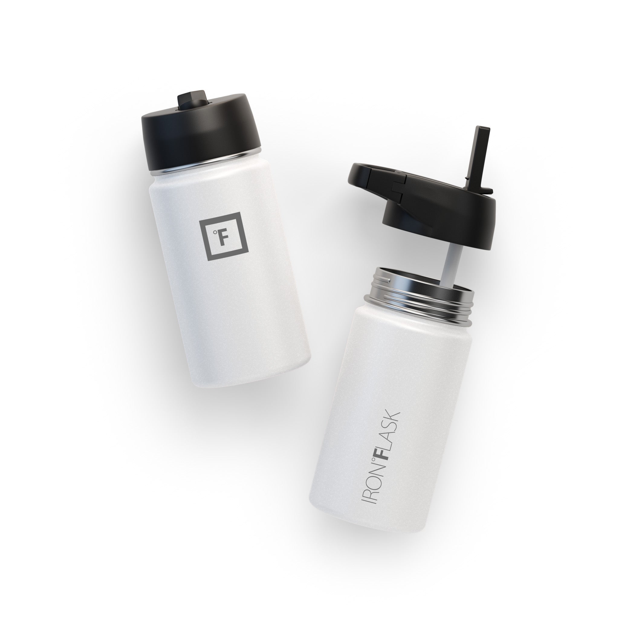 14 Oz Wide Mouth Water Bottle with Straw Lid - Leakproof & BPA Free - Perfect for Gym, Hiking, Travel & Everyday Hydration
