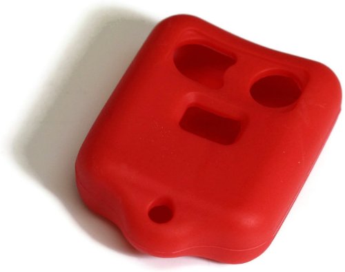 Durable Red Silicone Key Fob Cover Case for Ford Explorer 1998-2001 - Smart Remote Protector, Anti-Scratch Keychain Holder (Perfect for Daily Use, Car Keys Protection & Organization)