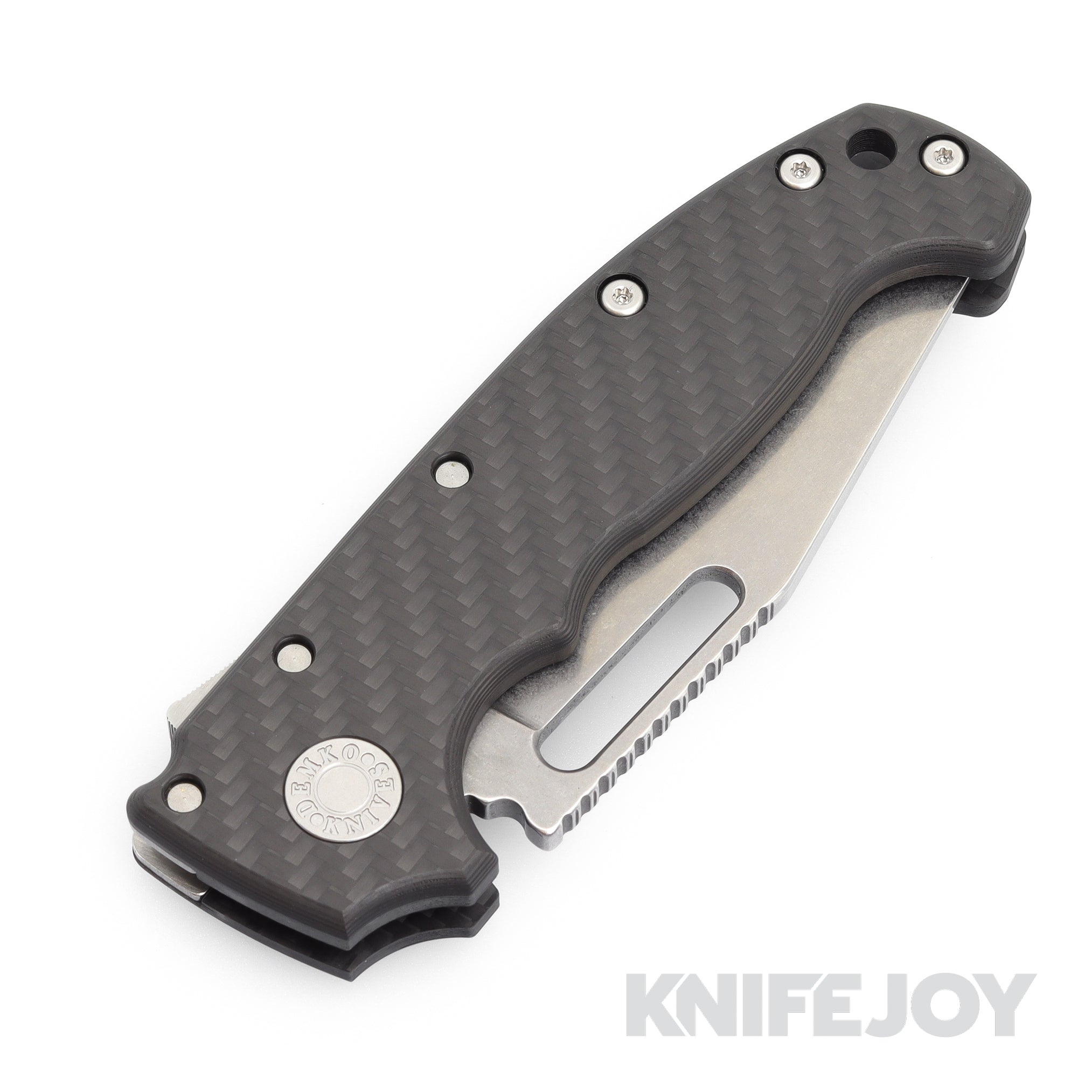 Demko AD20 Knife - 3V Steel Clip Point Blade, Full Flat Grind (FFG), Carbon Fiber Handles - Tactical EDC, Outdoor Survival, Hunting & Camping Gear