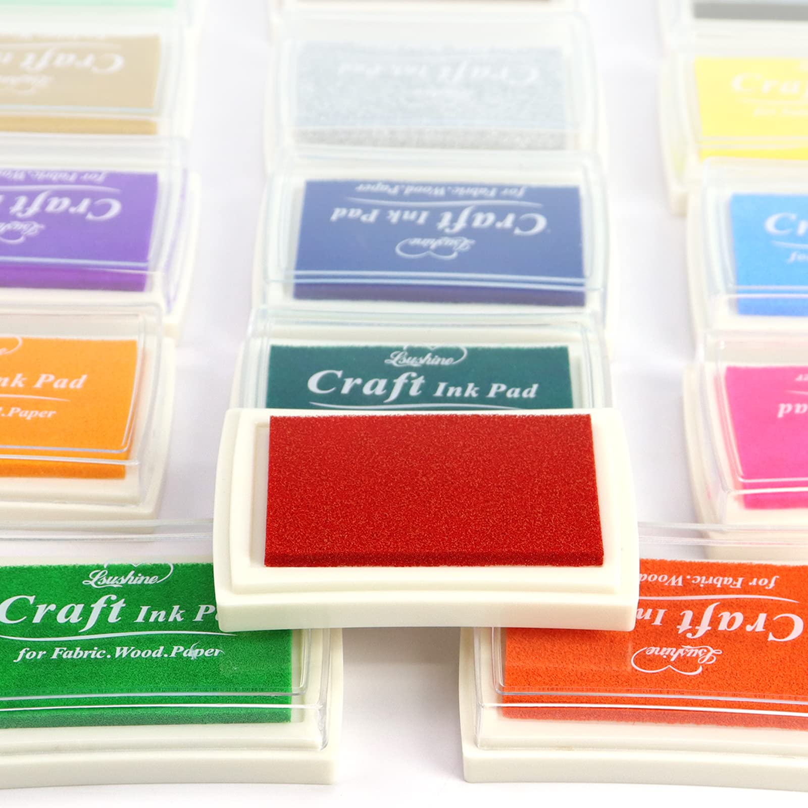 Premium Non-Toxic Craft Ink Pad for Rubber Stamps - Safe for Paper, Wood, Fabric & Scrapbooking - Silver Finger Ink Pad for Kids DIY Projects & Arts and Crafts