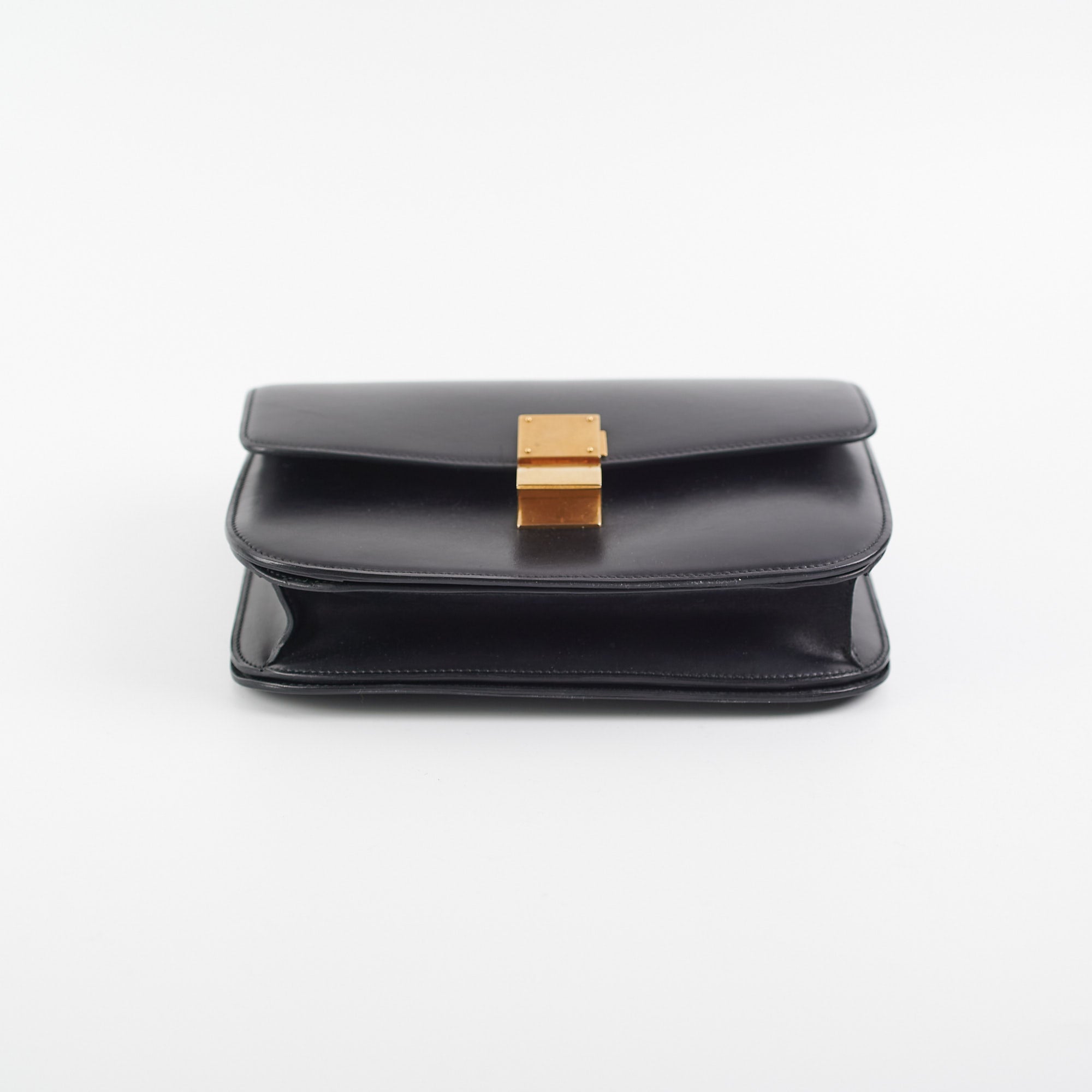 Celine Medium Box Bag in Black | Genuine Leather Crossbody Handbag for Women | Perfect for Work, Travel & Everyday Use