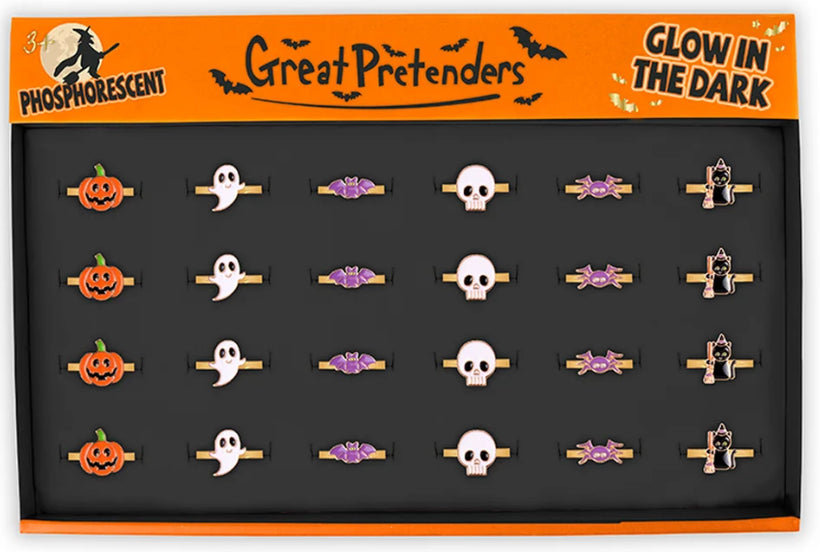 Spooky Wooky Halloween Rings for Kids - Fun & Scary Costume Jewelry for Trick or Treat, Halloween Parties & Dress Up Play