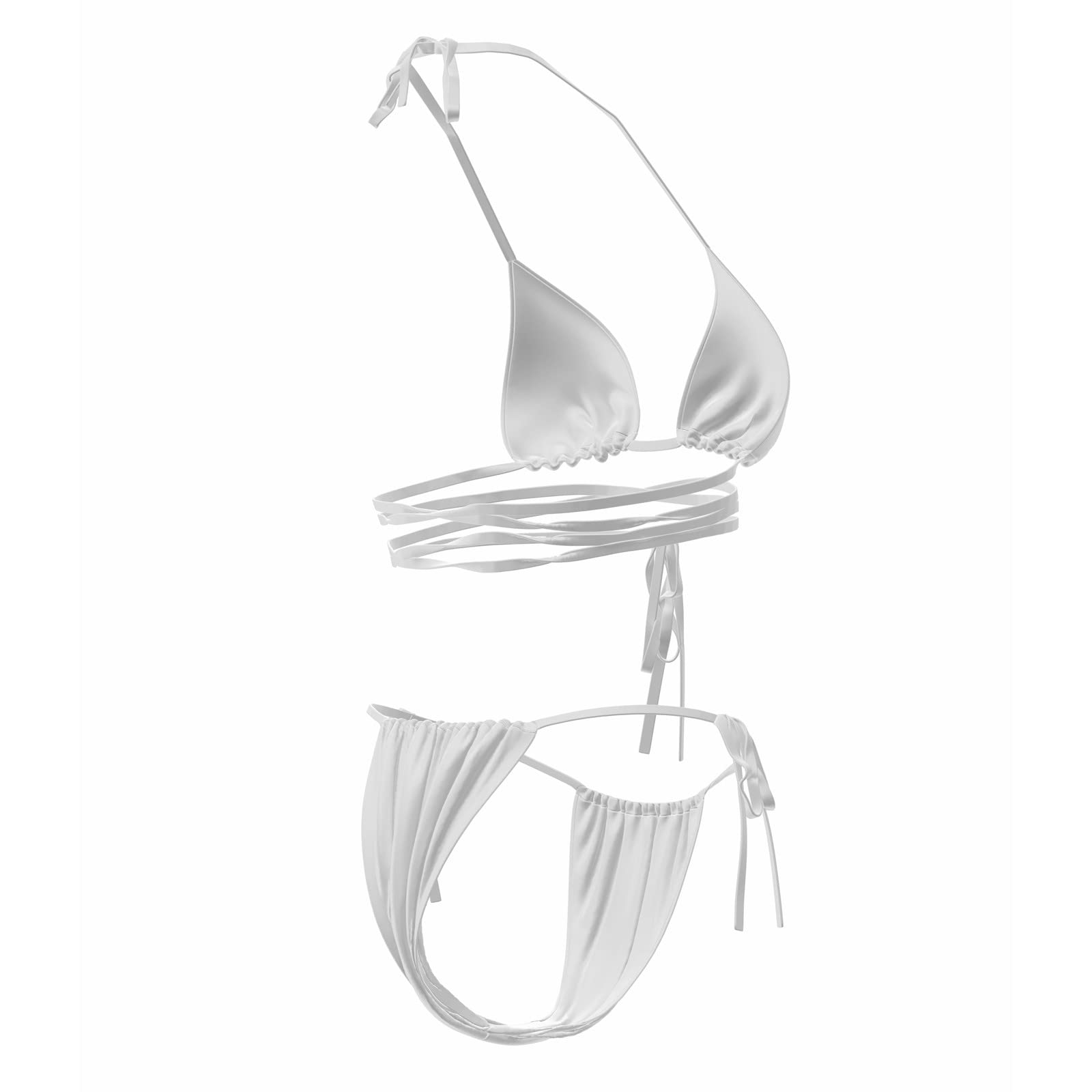 Sexy Women's 2 Piece Bikini Swimsuit - Underwire & Bandage Design for Beach & Pool