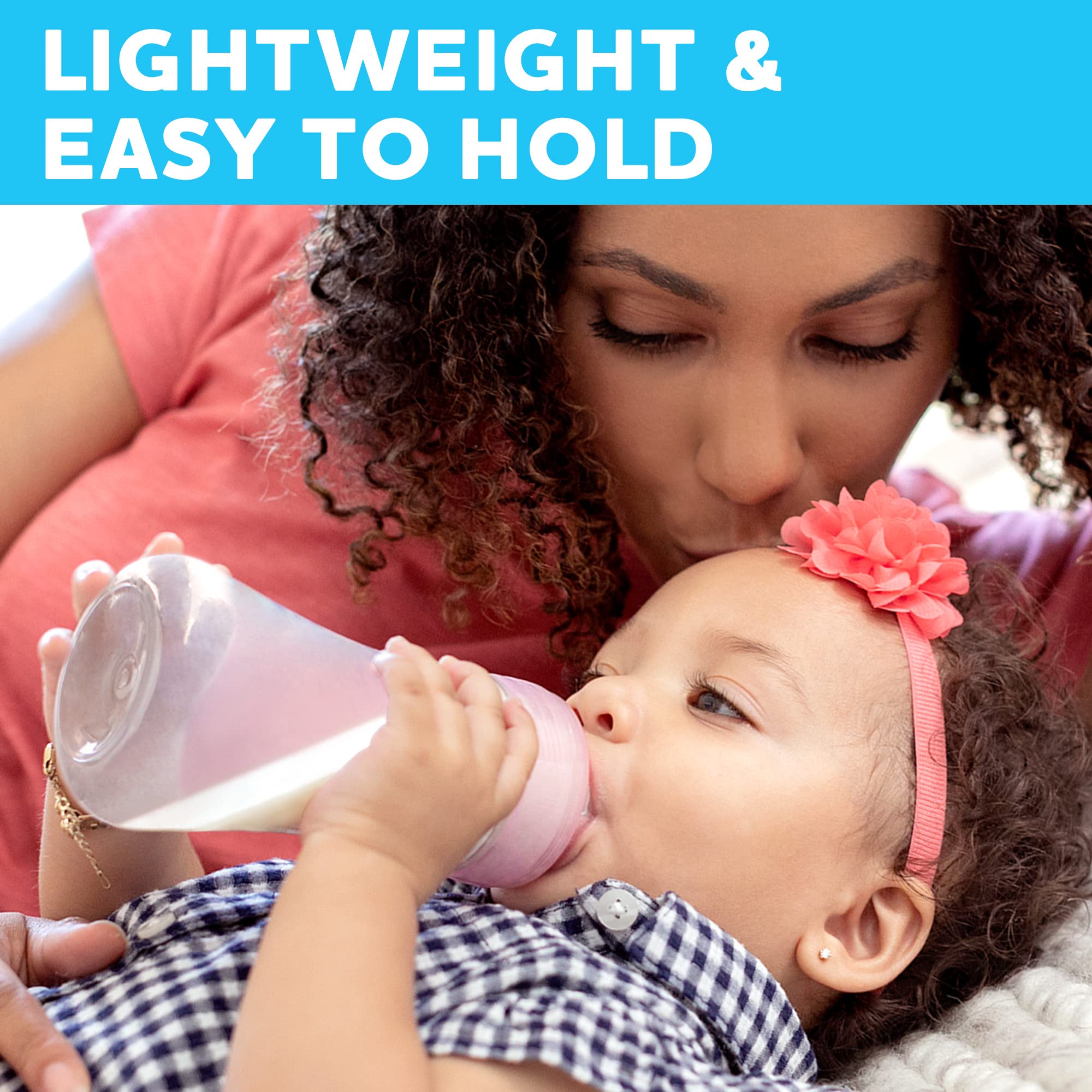 Chicco Duo 5oz Hybrid Baby Bottle with Invinci-Glass Inside & Plastic Outside | Dishwasher, Bottle Warmer & Electric Sterilizer Safe | Intui-Latch Nipple | Clear/Grey | Perfect for Breastfeeding, Travel & Daycare Use
