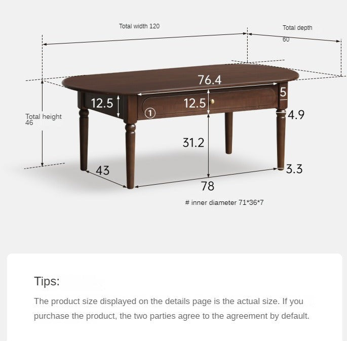 Stylish Poplar Solid Wood TV Stand - American Modern Design for Living Room & Home Theater Setup