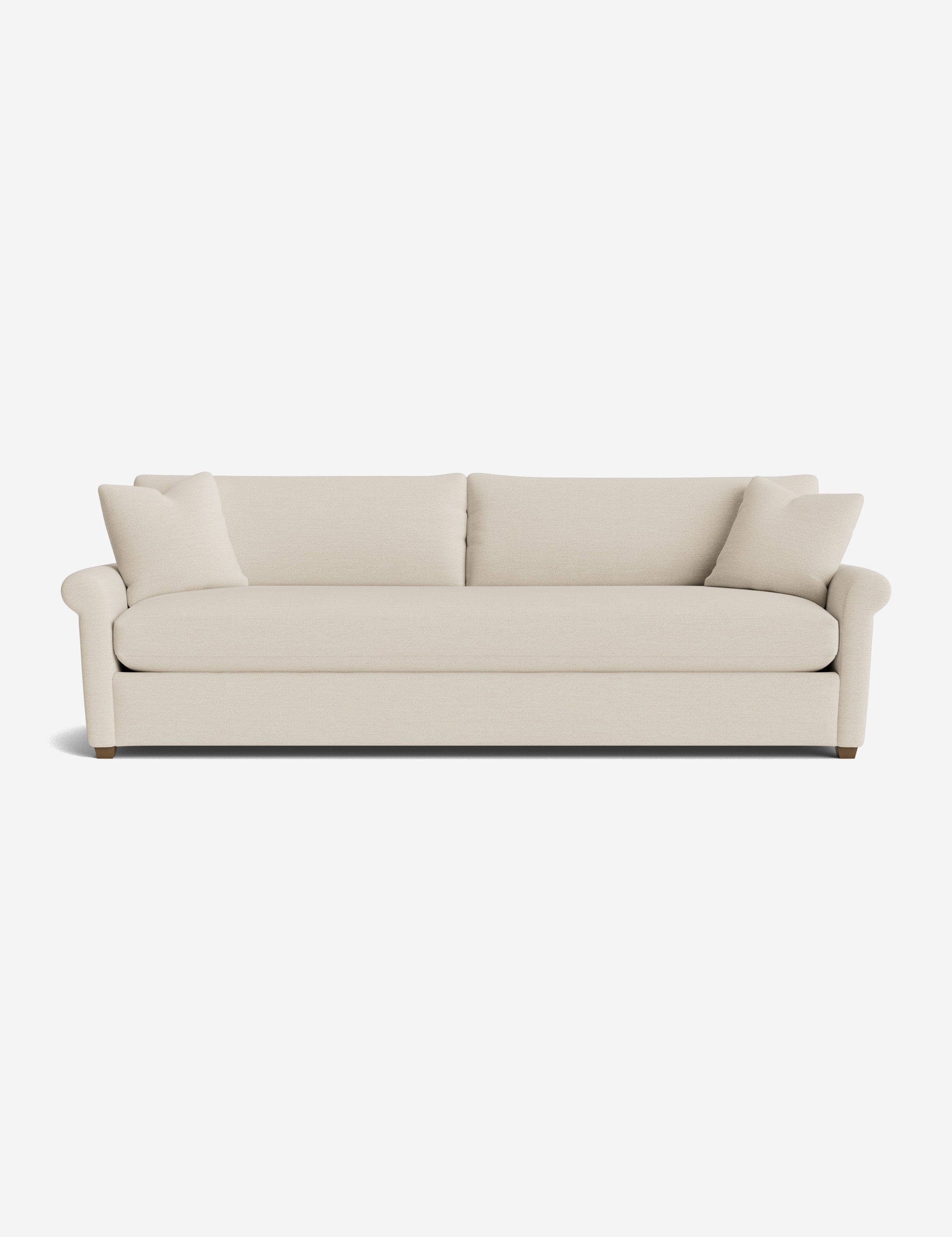 Everdeen Sofa - Modern Comfortable 3-Seater Couch for Living Room, Home Theater & Office - Soft Fabric Upholstery with Sturdy Wooden Frame - Perfect for Relaxing, Entertaining & Small Spaces
