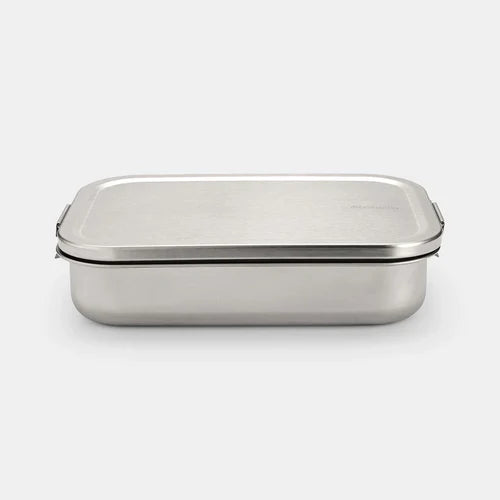 Large Matt Steel Make & Take Lunch Box - Perfect for School, Work & Picnics