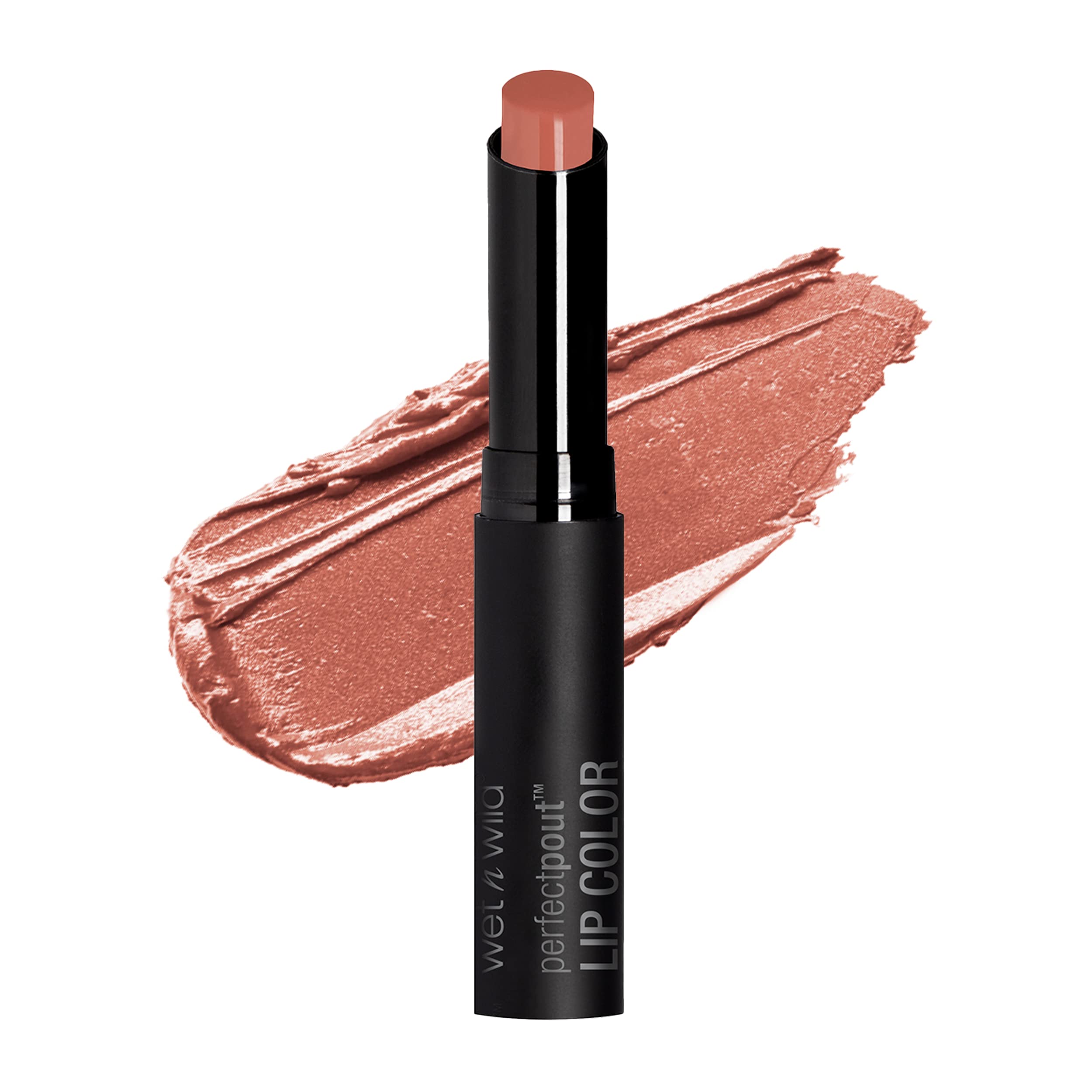 Wet n Wild Perfect Pout Vegan Lipstick - Orange Red Bare Your Soul | Gluten-Free, Cruelty-Free Lip Color | Long-Lasting Matte Finish for Everyday Wear & Special Occasions