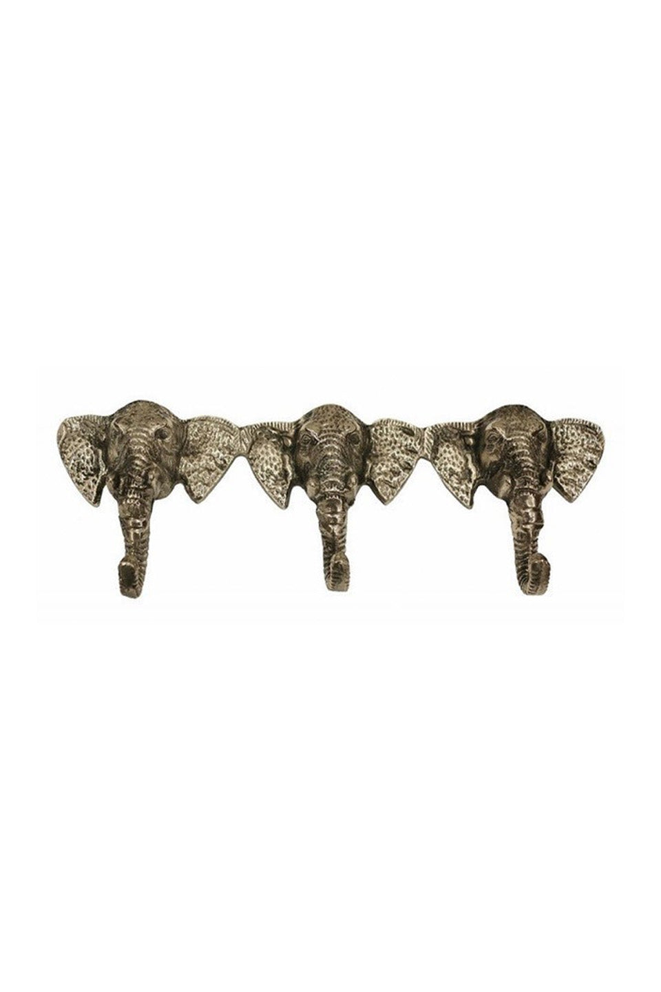 Antique Nickel Elephant Hooks - Heavy Duty Wall Hooks for Coats, Hats & Bags (300x50x110cm) - Perfect for Entryway, Closet & Home Decor Organization