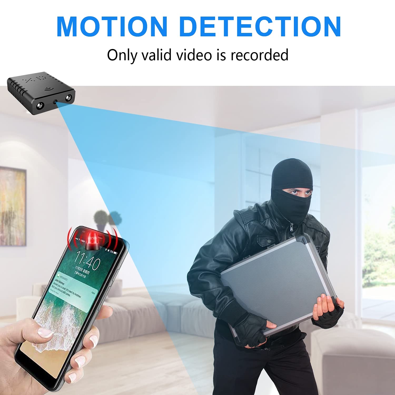 1080P HD Wireless WiFi Security Camera with Remote Viewing - Indoor/Outdoor Home Surveillance, Baby Monitor & Pet Camera