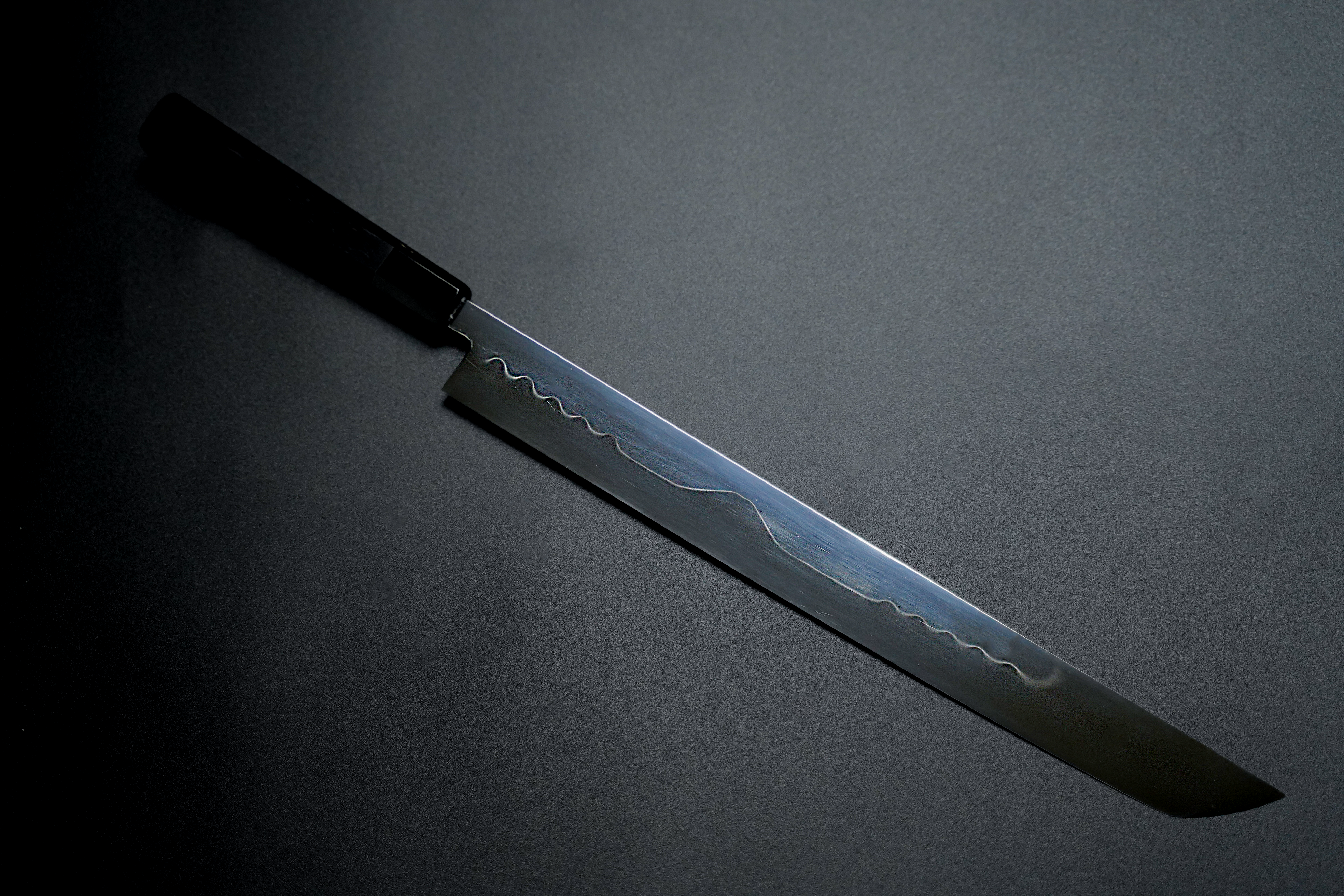 Premium Ikeda Yoshikazu White #3 Mt. Fuji Honyaki Sakimaru Japanese Chef Knife - Perfect for Sushi, Sashimi & Professional Kitchen Use