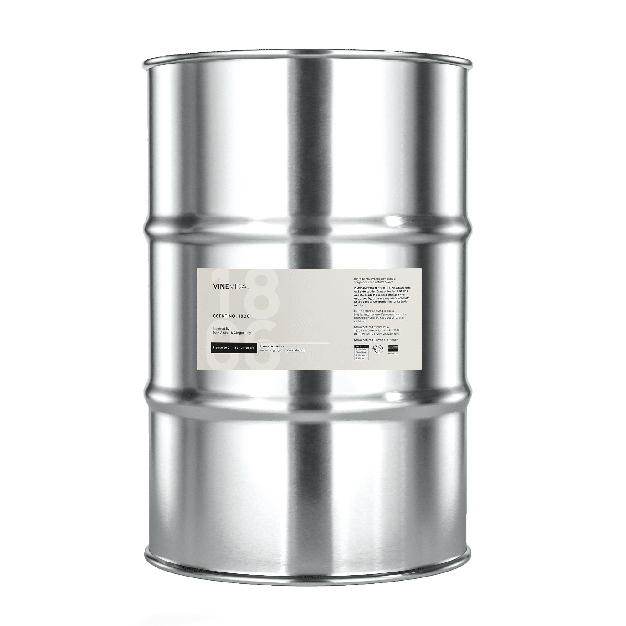 NO. 1806 Premium Fragrance Oil for Cold Air Diffusers - Inspired by Jo Malone Dark Amber & Ginger Lily | Aromatherapy, Home & Office Scenting