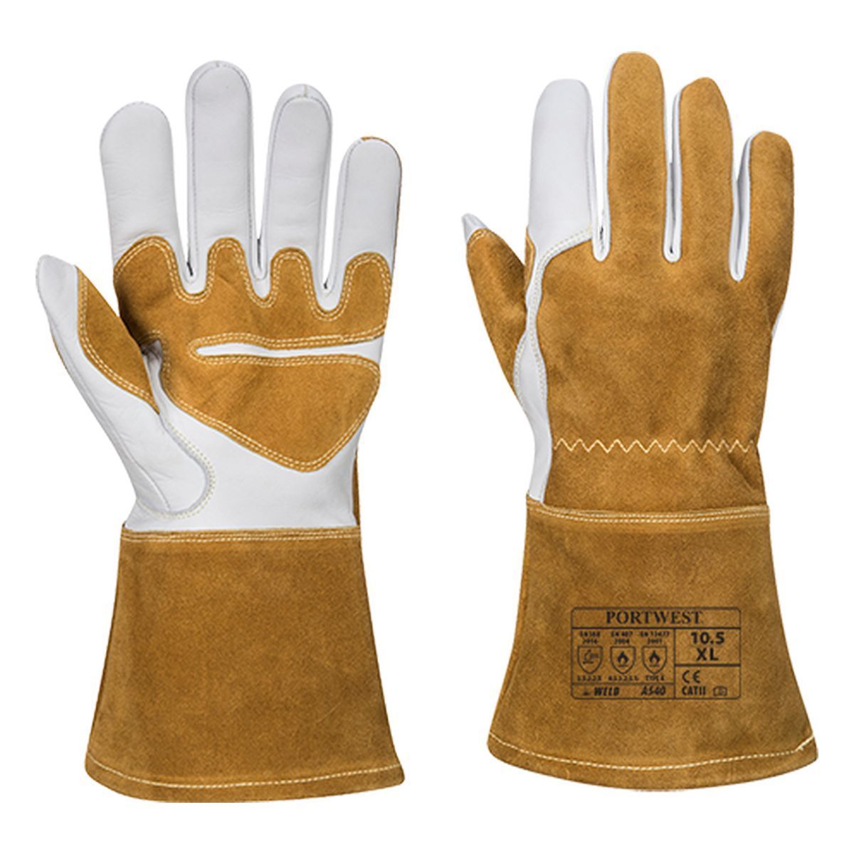 Style A540 Ultra Welding Gauntlet - Heavy Duty Heat Resistant Gloves for Metalworking, Forging & Industrial Safety (Perfect for MIG/TIG Welding, Blacksmithing & Foundry Work)