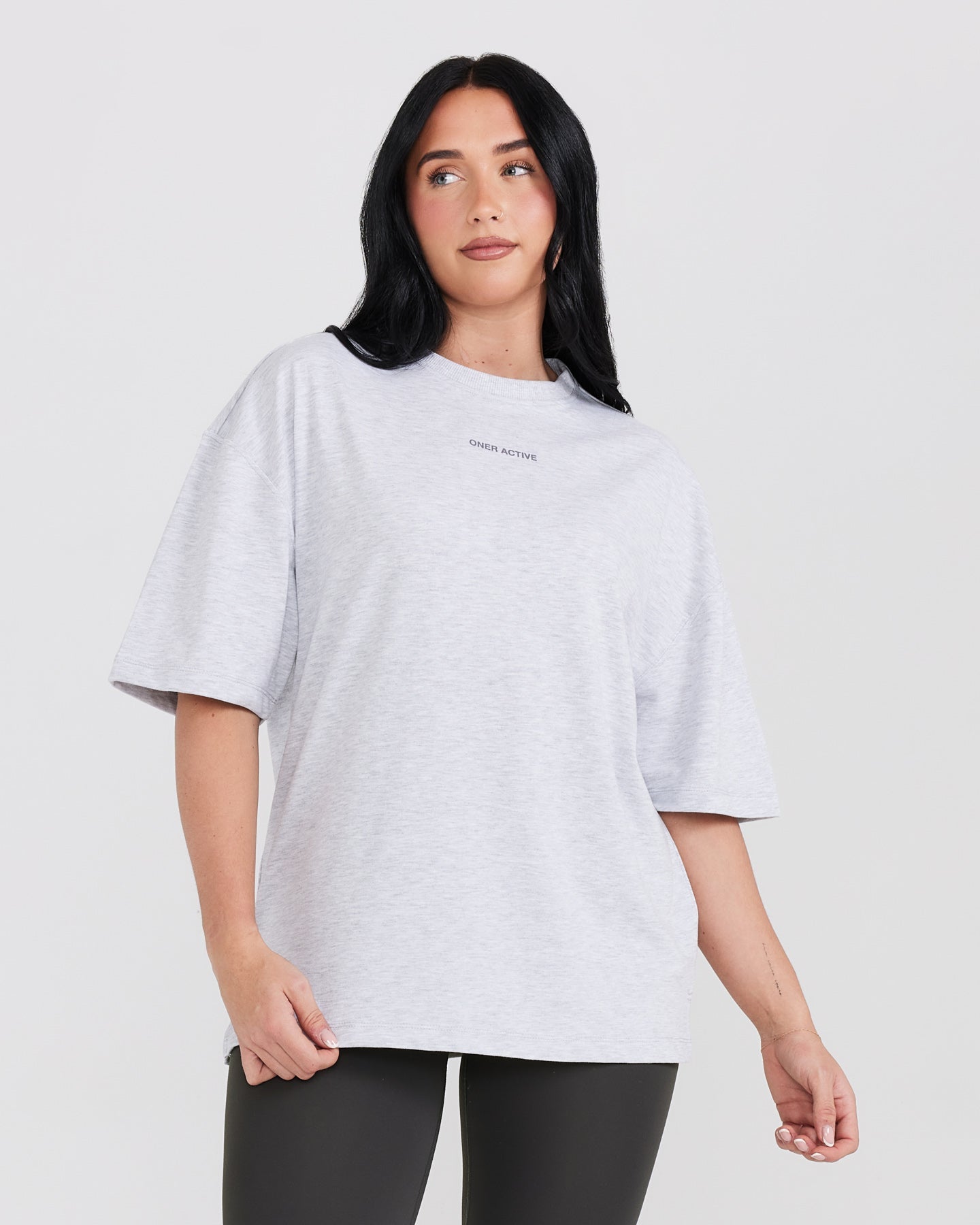 OYB Graphic Unisex T-Shirt | Light Grey Marl Cotton Tee for Men & Women | Casual Streetwear & Everyday Wear