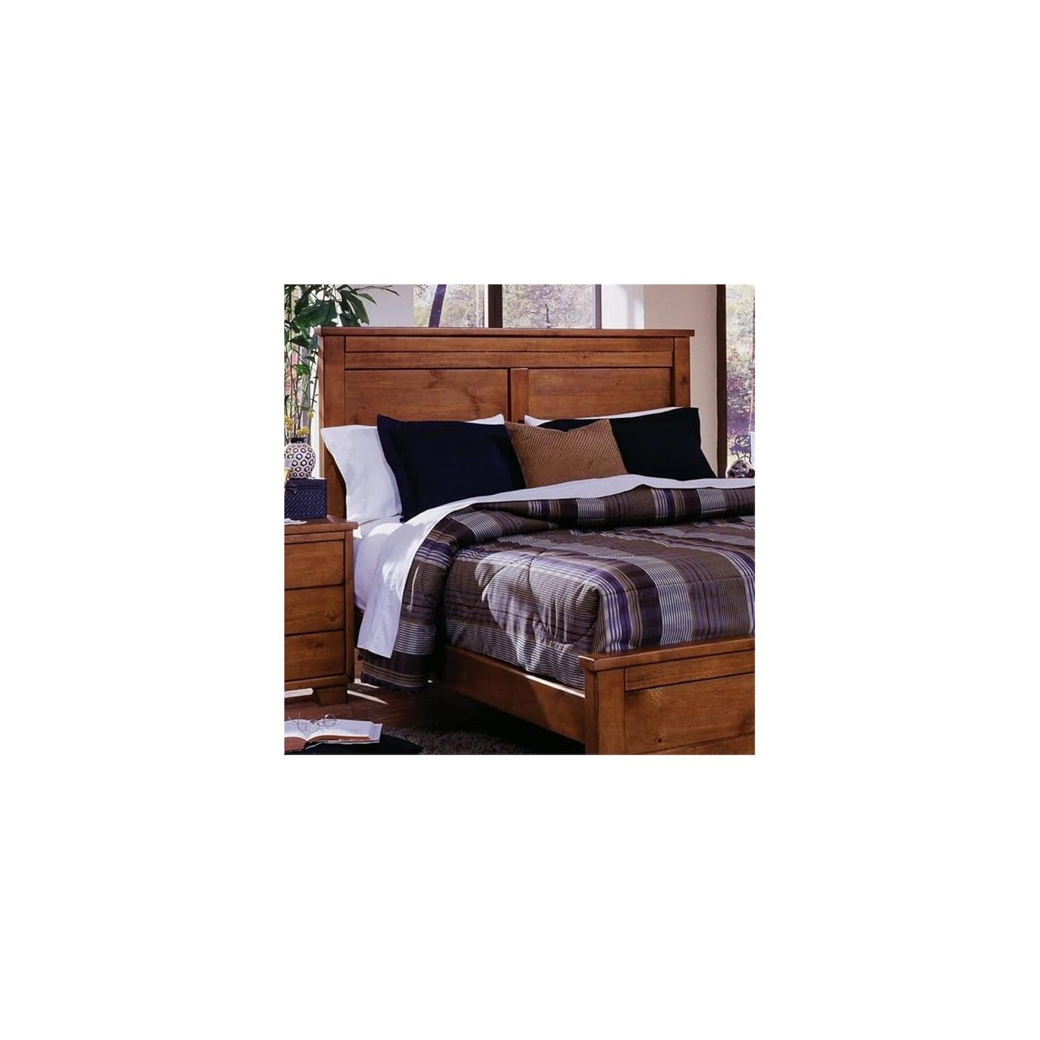 Progressive Furniture Full/Queen Diego Headboard in Cinnamon Pine - Modern Bedroom Decor for Cozy Home Styling