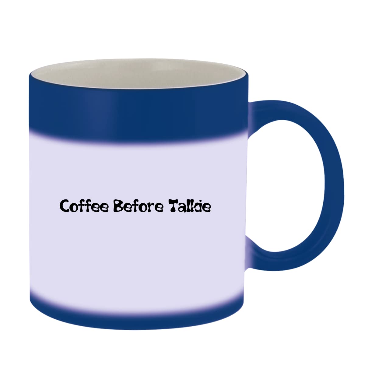 11oz Color Changing Ceramic Mug - Heat Sensitive Coffee Cup Turns Blue When Hot, Perfect for Home, Office & Gifts