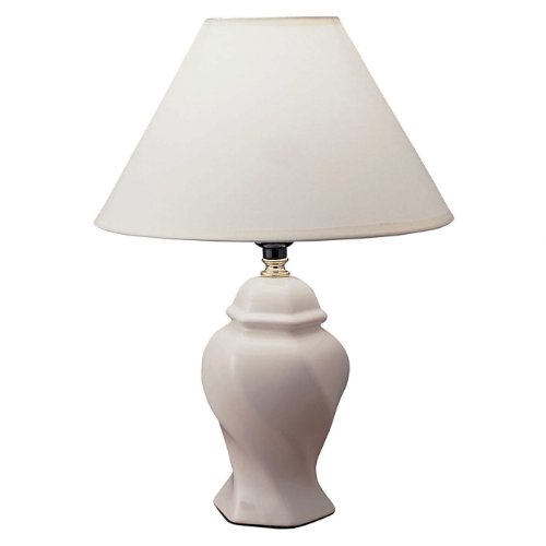 Elegant Ivory Ceramic Table Lamp - Modern Home & Office Decor - Perfect for Living Room, Bedroom, or Workspace Lighting