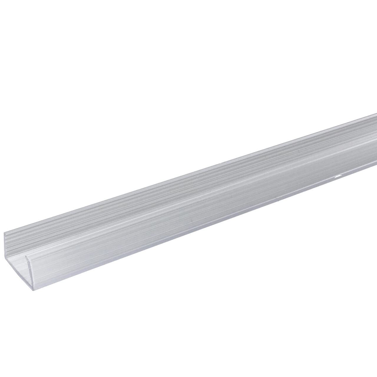 24 Inch RGB Color Changing LED Strip Light Mounting Track - Clear PVC Channel (10 Pack) - 120V for Home Theater, Gaming Room & Bedroom Lighting