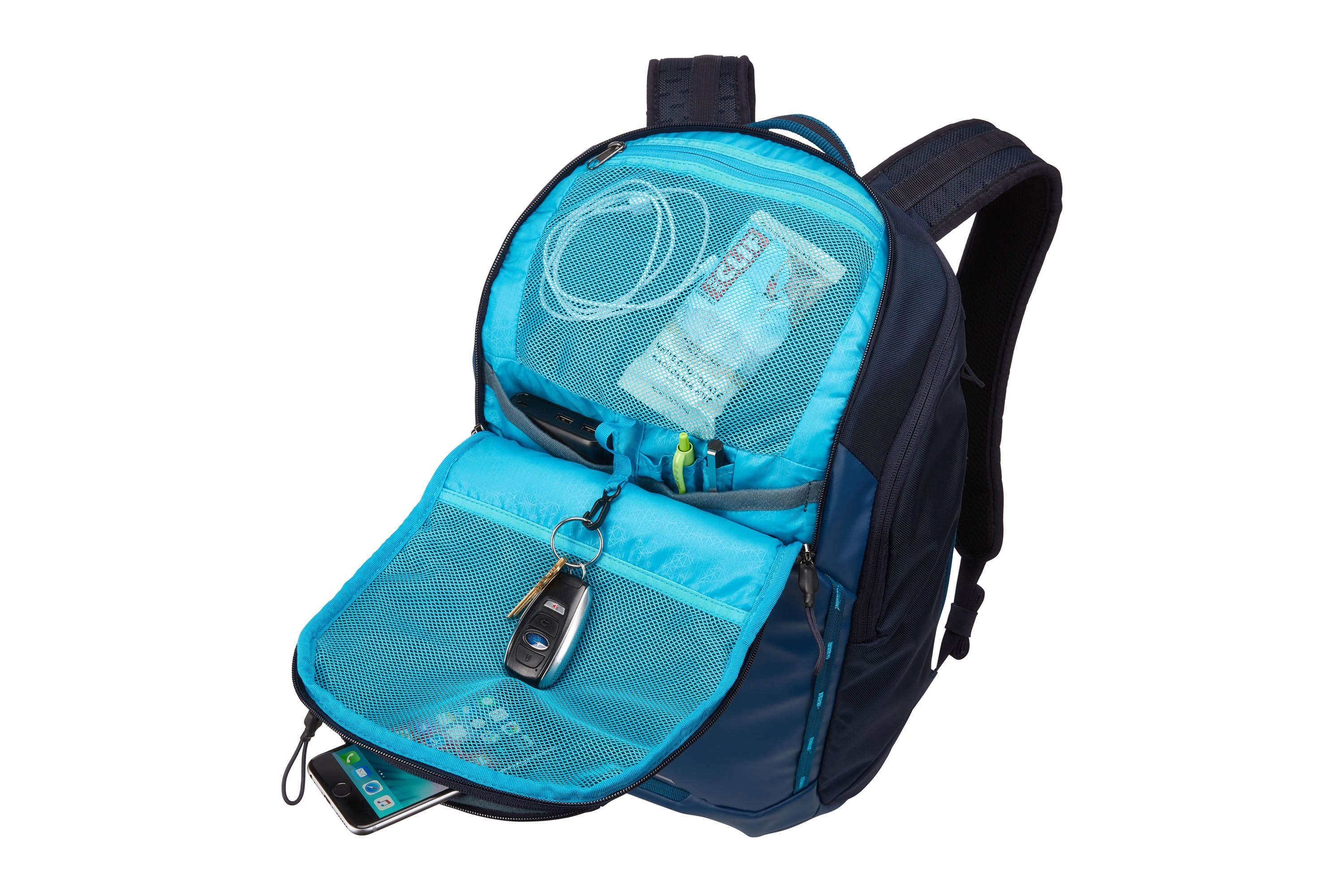 Thule Chasm 26L Waterproof Backpack - Durable Hiking & Travel Daypack for Outdoor Adventures (Poseidon Blue) - Perfect for Camping, Commuting & Daily Use