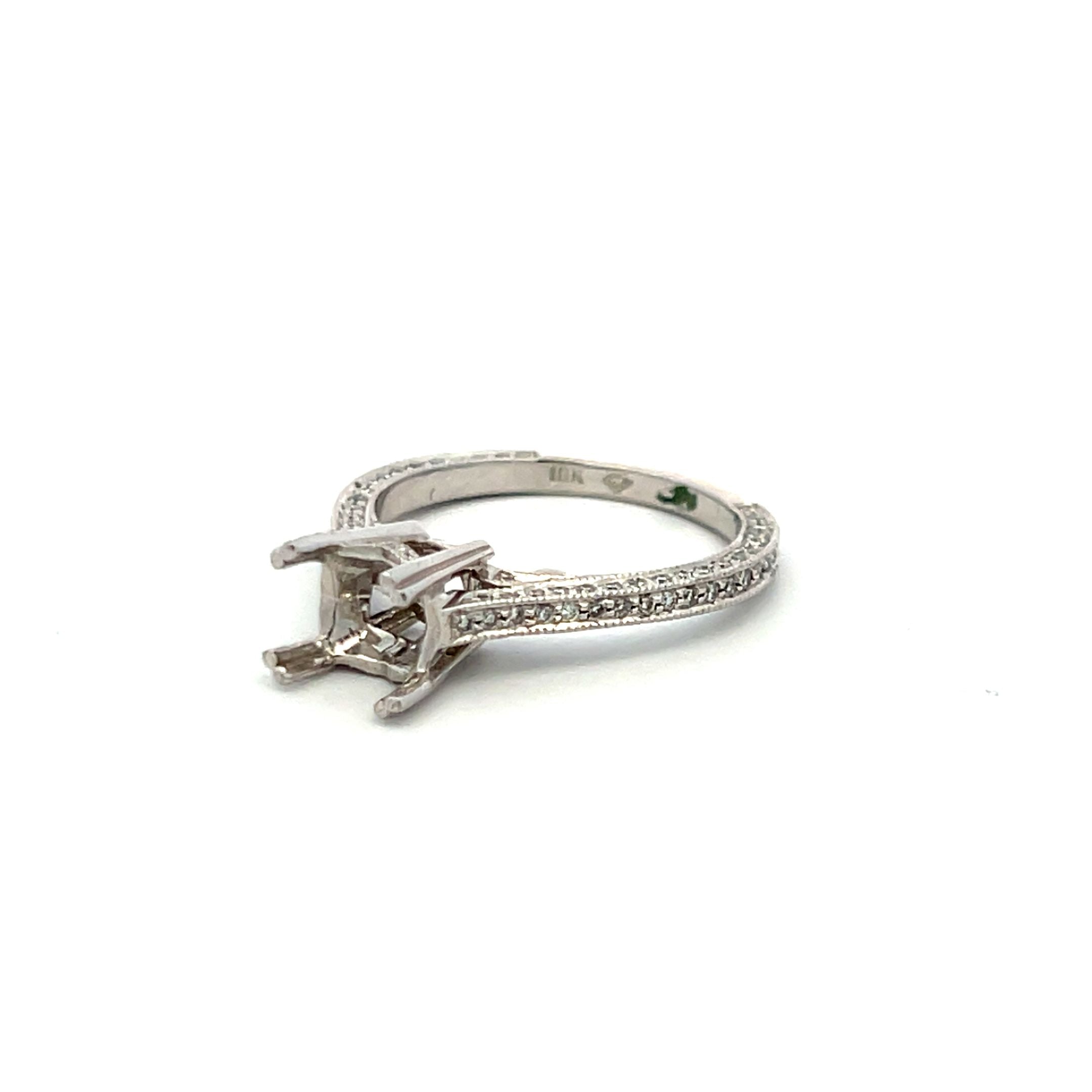 0.45 Carat Round Brilliant I SI1 Diamond Engagement Ring in 18K White Gold - Perfect for Proposals, Weddings & Anniversary Gifts