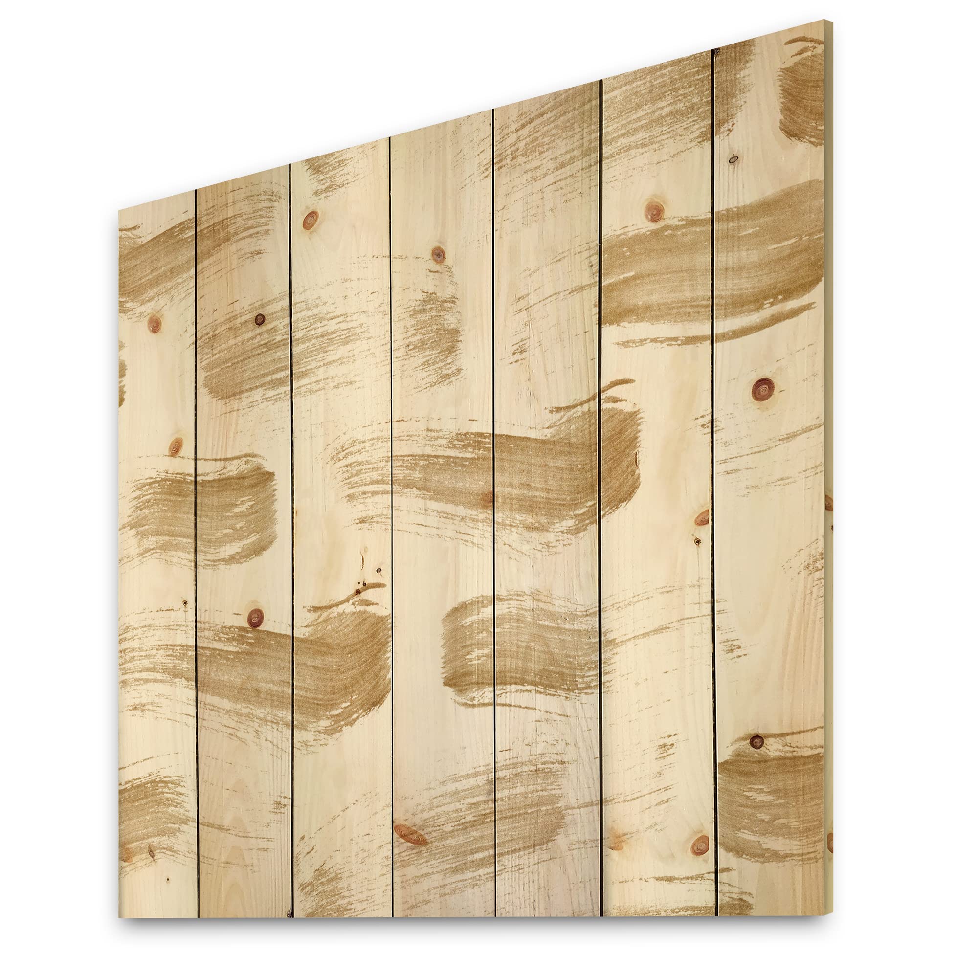 Modern Gold Abstract Wood Wall Art - Handcrafted Contemporary Pine Wood Decor for Living Room, Bedroom & Office | Large Abstract Wood Panels with Golden Strokes Design