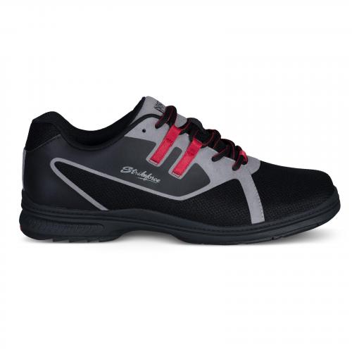 KR Strikeforce Ignite Black Grey Red Bowling Shoes - Lightweight & Comfortable for Competitive Play & League Bowling