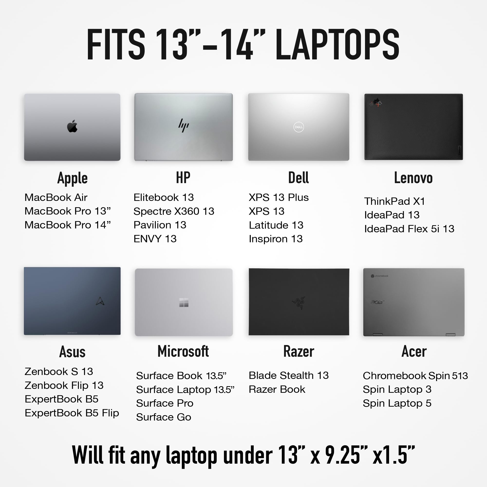 VANDEL Original Puffy Laptop Sleeve Case for 13-14 Inch Laptops - Protective Computer Bag Cover Compatible with MacBook Air/Pro 13/14, iPad Pro 12.9, HP, Dell, ASUS - Perfect for Work, School & Travel