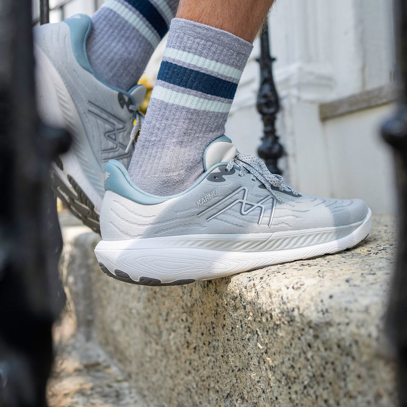 Men's IKONI 3.0 Running Shoes - Glacier Gray/Quiet Shade - Lightweight Athletic Sneakers for Jogging, Gym Workouts & Casual Wear