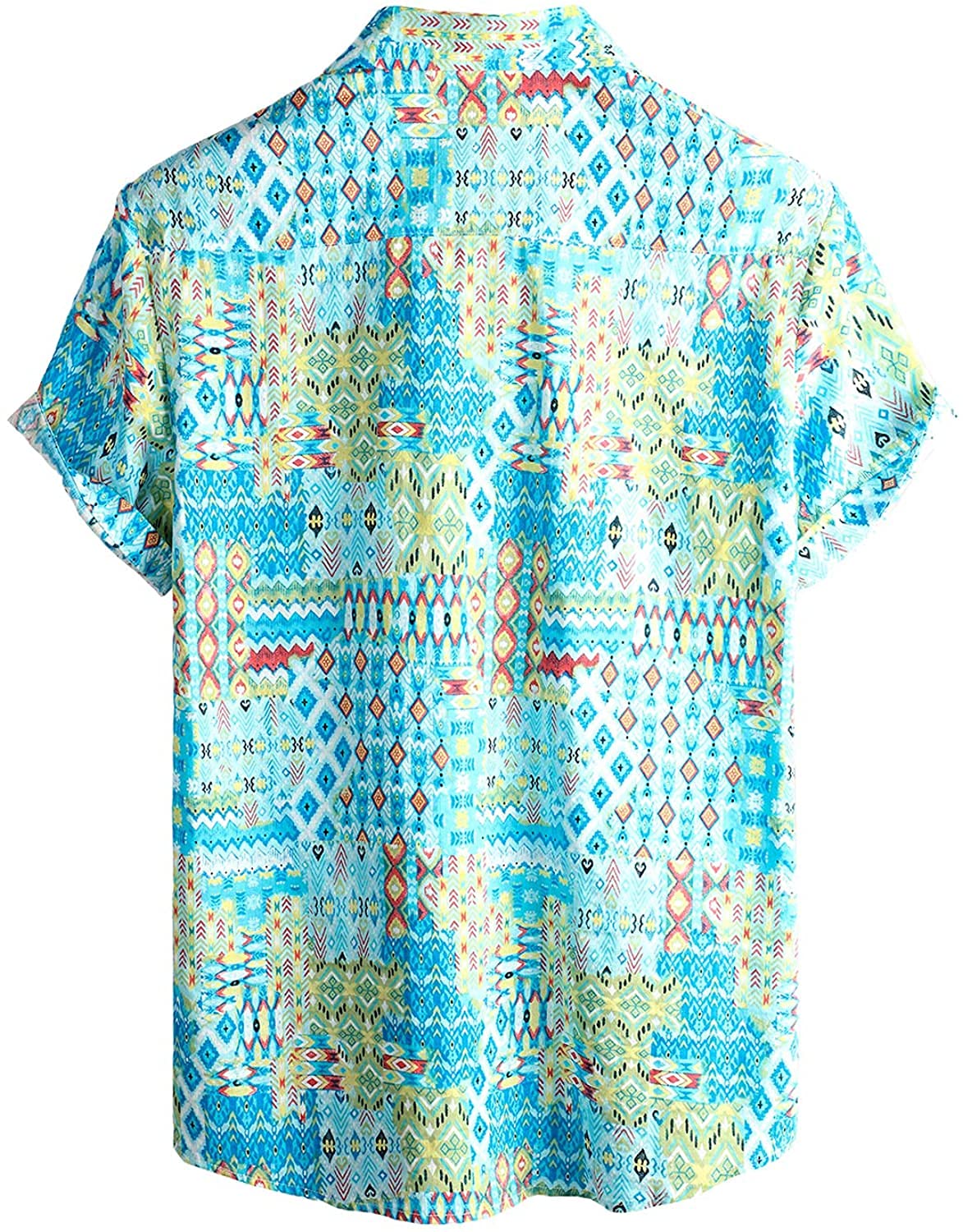 Stylish Men's Floral Hawaiian Shirt Short Sleeve Button Down Beach Shirt for Summer Vacation, Pool Party & Tropical Getaway - Breathable & Comfortable Casual Wear