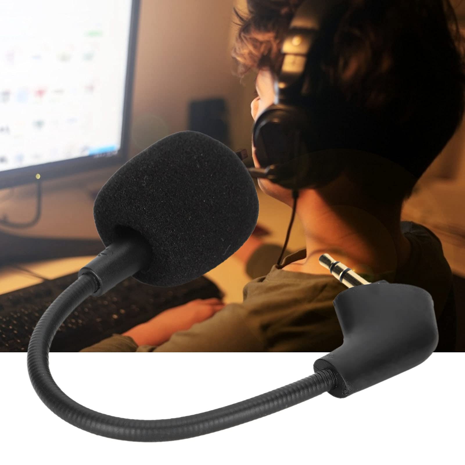 Kingston HyperX Cloud Core & Cloud II Replacement Microphone - Noise Canceling Headset Mic for Gaming, Streaming & Online Meetings