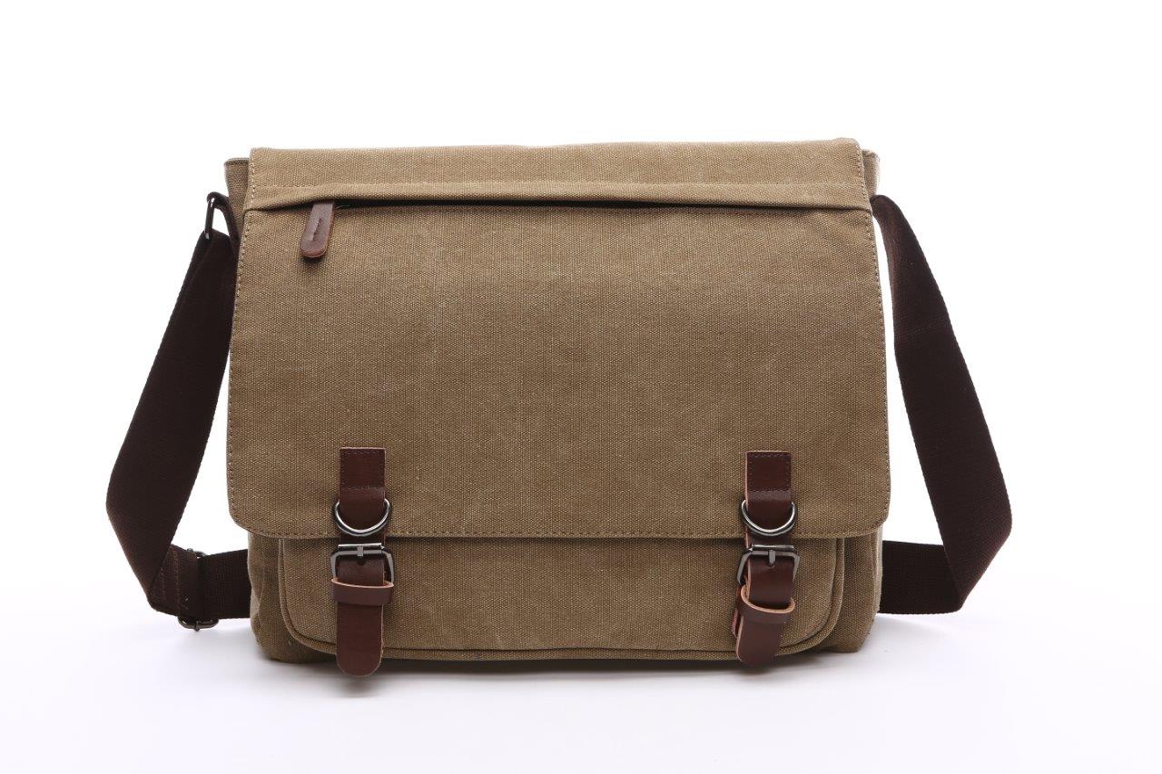Stylish & Durable Crosstown 15-Inch Canvas Messenger Bag for Work, School & Travel | Water-Resistant & Spacious Laptop Bag