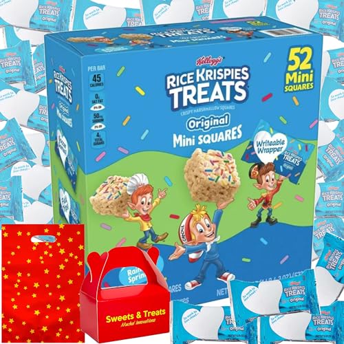 52 Variety Square Mini Treat w/ Rainbow Sprinkles