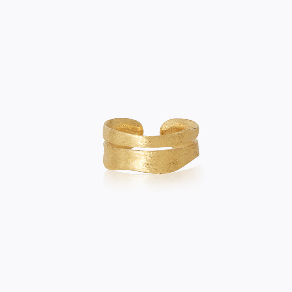 Black Lined Ring for Women - Elegant Minimalist Stackable Band - Perfect for Everyday Wear, Gifts & Special Occasions