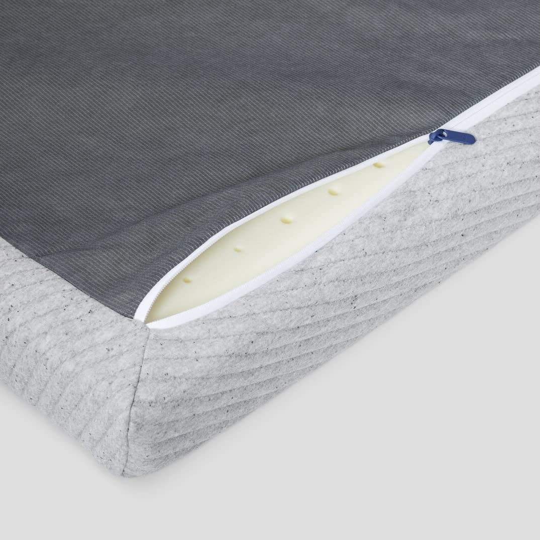 Casper Sleep 3-inch Queen Mattress Topper - Cooling Gray Memory Foam for Pressure Relief & Back Pain - Perfect for Side Sleepers & Hot Sleepers - Bedroom, Guest Room, Dorm Use