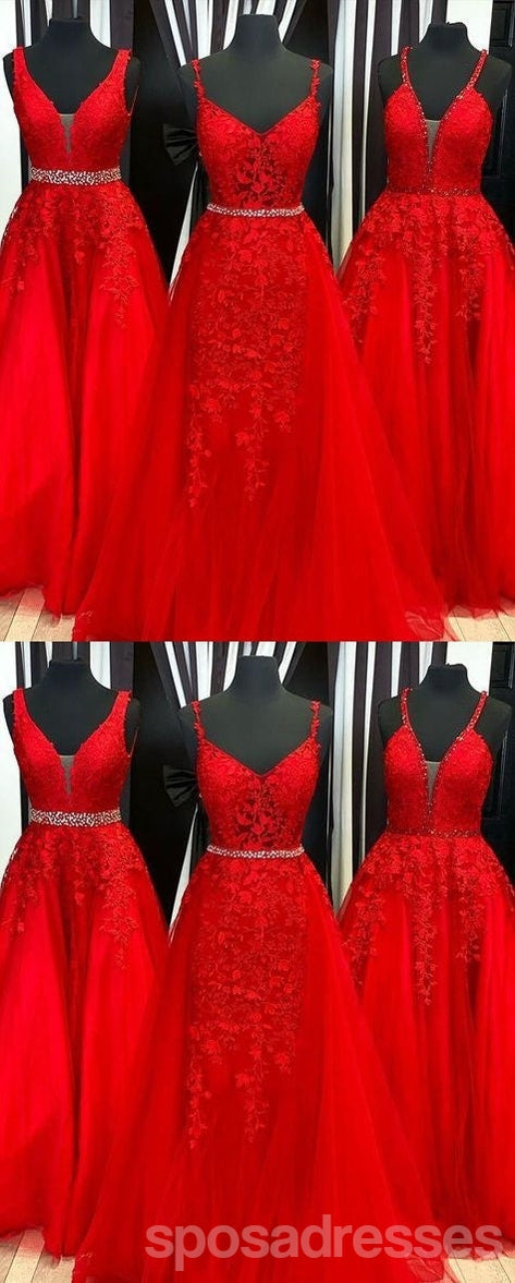 Burgundy A-Line Spaghetti Strap Prom Dresses for Women - Elegant Long Formal Gowns for Homecoming, Prom Night & Special Occasions
