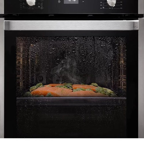 Elba EL8XLXB 60cm Built-In Oven - Stainless Steel Electric Oven with Multi-Function Cooking for Home Kitchen | Perfect for Baking, Roasting & Grilling